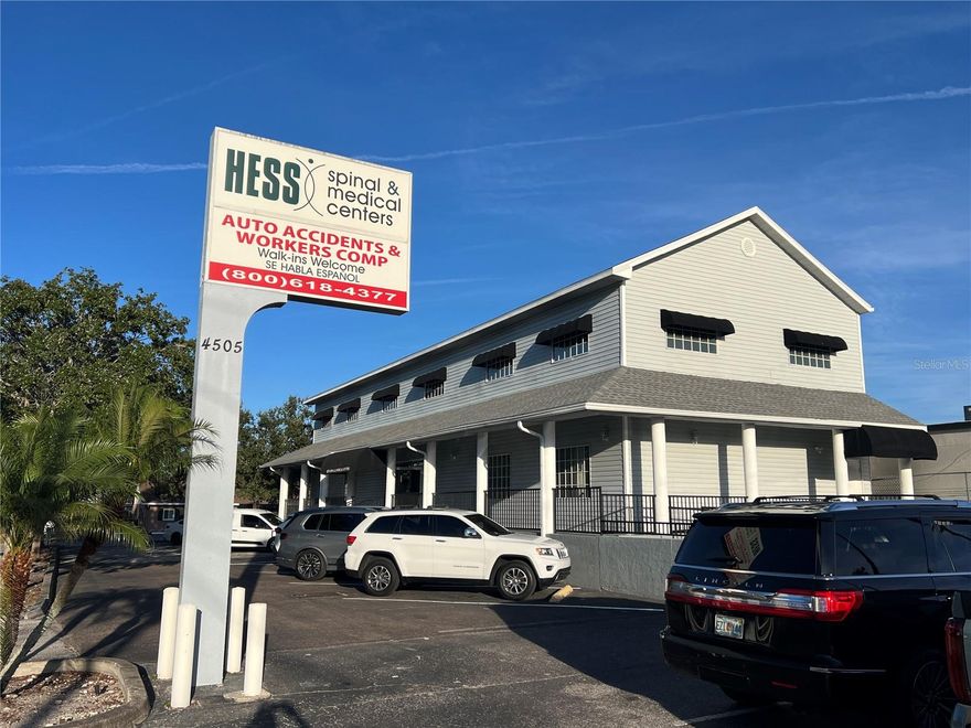 This 4,620 SF freestanding professional office building is located just off Memorial Highway on Town & Country Boulevard and minutes to the Westshore business district and I-275. This two story building is currently utilized as administrative offices for a medical practice. There is an open reception area with a waiting area for 6 to 8 guests with a large two station reception office and file room. There is also a large adjacent room which is approximately 672 SF that features near 20 foot clear height. The first floor features a staff break room, copier / server room, 5 private offices, and 2 restrooms. The main staircase to the second floor is directly off the reception office and the 2nd floor space has its own small waiting area, large conference room large enough to accommodate 10 to 14 people with a connecting staff break room, 2 restrooms, and a large adjacent glass-walled executive office. There are 3 additional private offices. 
Parking ratio: 4.13 / 100 SF (19 spaces)
Traffic count of 40,500 VPD on Memorial Highway

Located in Tampa next to Memorial Highway with close access to W. Hillsborough Avenue and the Veterans Express.

Also Available for Sale: $1,250,000
Lease: 4,620 SF - $20.00 sf/yr NNN