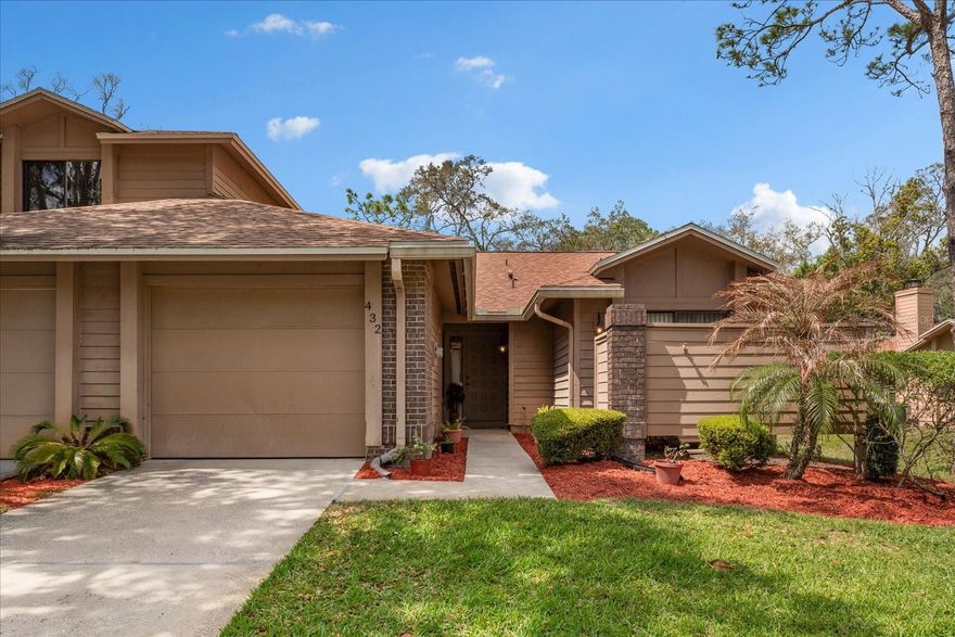 Set within the highly sought-after Governors Point community in Longwood’s desirable Wekiva area, this charming 3-bedroom, 2-bath, single story residence offers 1,484 square feet of comfortable living space and incredible potential to make it your own. Featuring a blend of 
laminate, tile, and carpet flooring, the home showcases thoughtful UPDATES including a 2021 ROOF and A/C, 2020 WATER HEATER, 2021 WASHER and DRYER (included), a 2021 UPDATED PRIMARY EN-SUITE SHOWER, NEW PRIMARY BATH SINKS in 2022, and REFRESHED KITCHEN ENHANCEMENTS with NEW COUNTERS, SINKS, REFRIGERATOR, AND DISHWASHER BETWEEN 2023–2025. The spacious kitchen opens seamlessly to the living areas, while the screened-in back patio provides a peaceful retreat with serene backyard views—perfect for morning coffee or evening relaxation. With great bones and a welcoming layout, this home is ready for your personal touch. Enjoy low-maintenance living with an HOA that covers exterior maintenance, lawn and grounds care, irrigation (including water), termite bond, Spectrum TV and internet package, and access to a community pool, tennis and pickleball courts, and more. Ideally located near top-rated schools, shopping, dining, major roadways, Wekiva Golf Club, Wekiva Island, and spectacular Wekiwa Springs State Park where you can swim, canoe, kayak, explore scenic walking trails and more! This is an exceptional opportunity to create your dream home in one of Central Florida’s most beloved communities—SCHEDULE YOUR PRIVATE SHOWING TODAY AND EXPERIENCE IT FOR YOURSELF.
