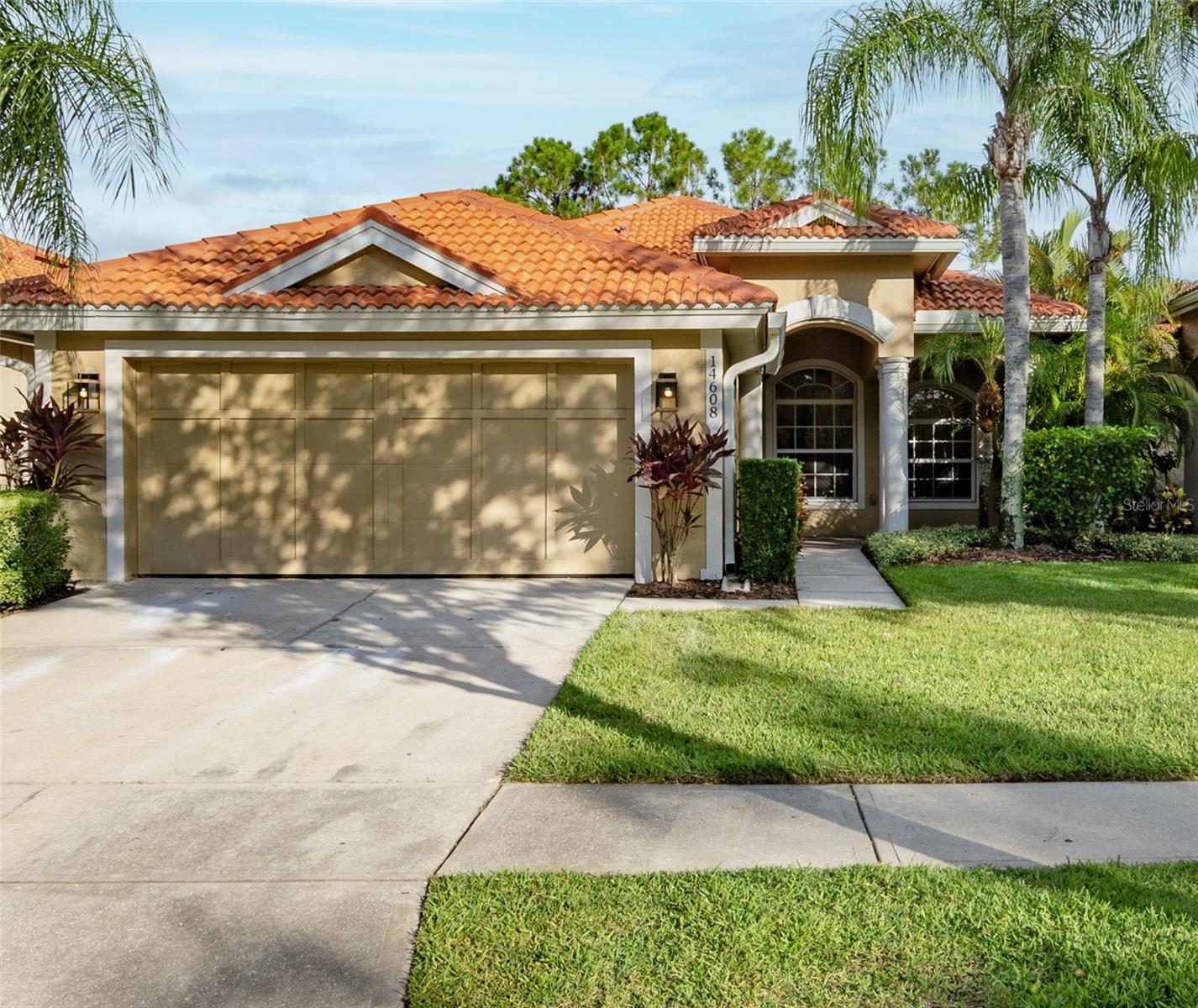 ***LOWEST PRICED SINGLE-FAMILY HOME in Luxury GUARD GATED Waterchase! BRAND NEW KITCHEN AND SPA-INSPIRED BATH! All NEW appliances, QUARTZ countertops, and light fixtures. NEW Luxury Vinyl flooring and fresh interior paint too. Master Bath has a huge Spa-inspired Walk-in shower new plumbing fixtures and toilets. Beautiful TILE roof, paver driveway, and a charming covered front lanai. This move-in-ready single-story home combines modern upgrades with timeless elegance. The spacious Master suite feels like a private retreat, complete with a large walk-in closet. Large screened-in lanai with private back yard. This home is located within Baleares village, a maintenance-free enclave of Waterchase where lawn care is included. Waterchase offers amenities including a clubhouse, fitness center, tennis courts, resort-style pool with waterslide, playgrounds, and a full calendar of community events — 24/7 guard-gated Don't miss this opportunity to live in WATERCHASE!