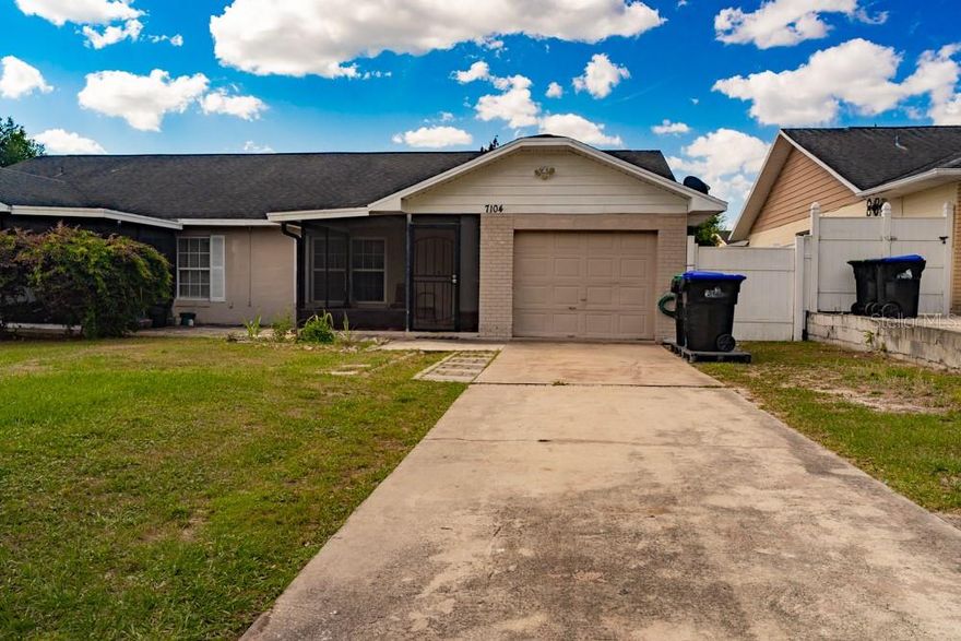 Welcome to your next chapter in the heart of Orlando Florida! This is where everyday convenience meets Central Florida living at its finest. This cozy 3-bedroom, 2-bathroom half duplex is the one you've been waiting for, blending smart upgrades with an unbeatable location you'll love coming home to.

Step inside and feel the potential. The thoughtfully converted garage expands your living space and whether you envision a home office, flex room, game room, or extra guest suite, the choice is entirely yours. Every corner of this home has been considered, and peace of mind comes built in with a brand-new septic tank freshly installed so you can settle in and enjoy without a worry in the world.

Outside your front door, Orlando's best is at your fingertips. Grab groceries, hit the shops, or enjoy a meal out because major shopping centers and great dining are just minutes away. And when it's time for a little magic, Walt Disney World is a quick 30-minute drive making weekend adventures as easy as hopping in the car.

Whether you're a first-time buyer, a savvy investor, or looking to plant roots in one of Orlando's most accessible and well-connected neighborhoods, this home delivers the full package. Priced to move and ready for you. Schedule your showing today before it's gone.