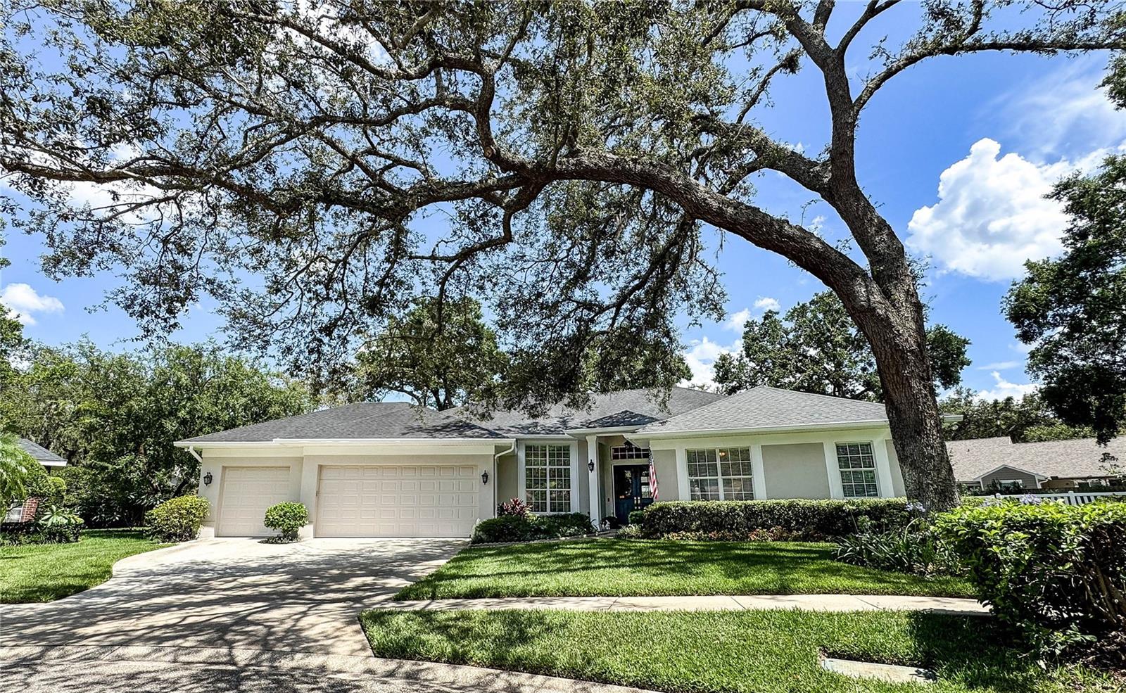 Discover this updated and well-maintained 5-bedroom, 3.5-bath pool home on a large, private cul-de-sac lot in sought-after Theresa Arbor. Enjoy soaring 12-foot ceilings, refinished hardwood floors, and an open kitchen boasting double ovens, induction cooktop, lower cabinets with pull out shelving and quartz countertops. This beautiful kitchen overlooks the family room, pool and huge covered lanai. This home is ideal for entertaining inside and out! Bring your pets into this landscaped, fenced yard. The split-bedroom layout includes a spacious master suite, a flexible office/bedroom, and a guest suite with private entry and full bath. Additional highlights: Roof (2017), fresh exterior paint and interior paint (2025), renovated kitchen (2022), oversized 3-car garage (33x25), fireplace, security system, and generous storage. Prime location near USF, top schools, medical centers, and just 20 minutes to downtown Tampa. Don’t miss this exceptional opportunity!