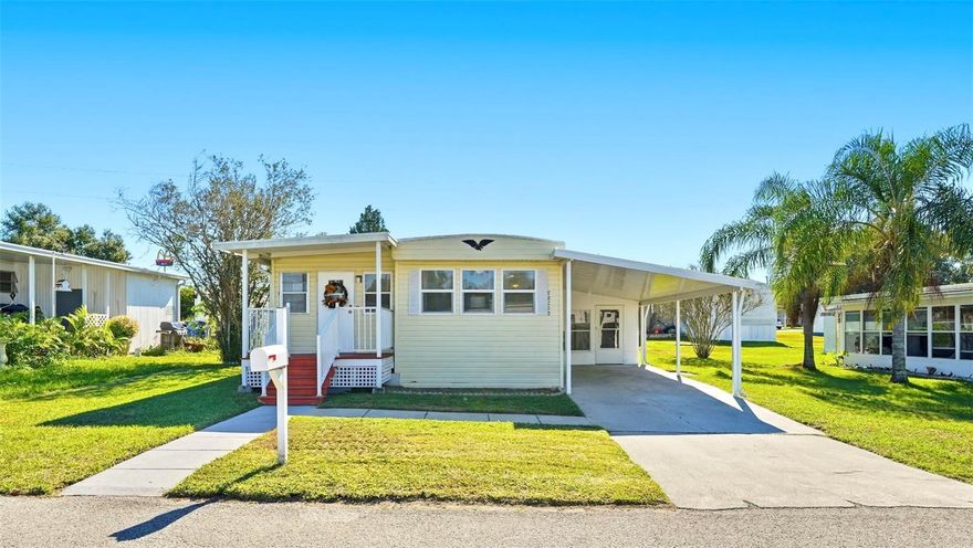One or more photo(s) has been virtually staged. Charming and ready for you! This bright 2-bedroom, 2-bath home in peaceful Parkview Acres, Zephyrhills offers 825 sq. ft. of heated living space, a versatile Florida Room offering added flexibility, NEW 2025 roof, NO carpet, and central heating. Enjoy a spacious living room, dining area, and an inviting kitchen perfect for everyday comfort. With a community well system, NO HOA, and a 4,125 sq. ft. lot ideal for gardening or outdoor lounging, this home offers freedom and flexibility. Close to shopping, dining, medical centers, and major roads—perfect for a primary home, seasonal retreat, or smart investment!