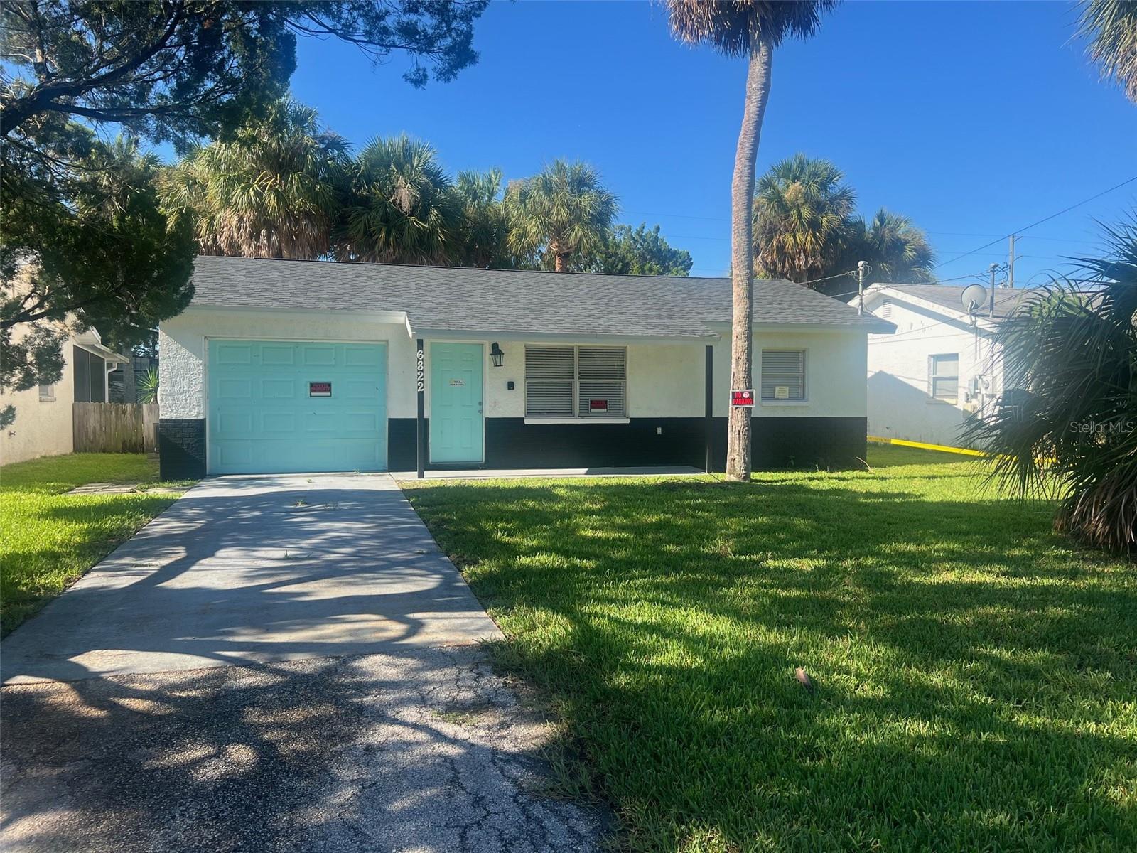 MOTIVATED SELLERS!!! CASH ONLY AND SOLD AS IS. This is a nice concrete block home located in the quaint community of Driftwood Isles. The home did receive flood damage during 2024 Hurricanes. The interior drywall has been removed and ready to rebuild. The home has potential to be a great home again. Roof is a 2023. It's a cozy 2 bedroom, 1 bath home with a 1 car garage & a screened patio overlooking a nice rear yard. Close to Hospital, shopping, restaurants & Hudson Beach. This is a golf cart community area.