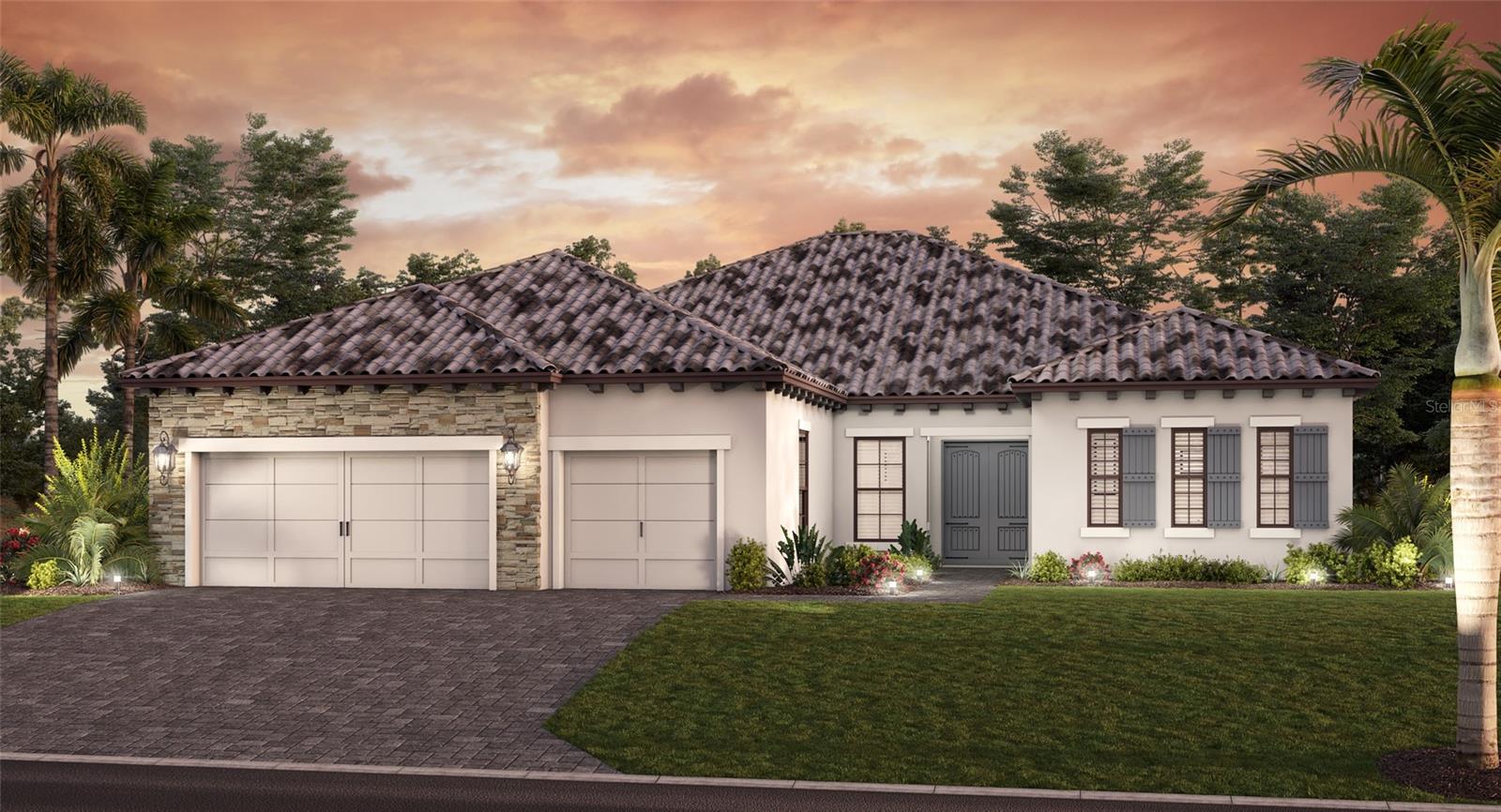 Welcome to The Ravenna by Neal Signature Homes, a beautifully appointed single-family home in the exclusive Aria community in Venice, FL. This 3-bedroom, 3-bathroom home includes a den, bonus room, and a 3-car garage, offering 3,004 sq. ft. of open-concept living space.
The spacious Great Room flows seamlessly into a gourmet kitchen with a large island, walk-in pantry, and ample cabinet space—ideal for entertaining or everyday living. Enjoy indoor-outdoor living with sliding doors leading to the covered lanai.
The primary suite features dual walk-in closets, double vanities, a soaking tub, a large walk-in shower, and a private water closet. Two additional bedrooms are conveniently located near a second full bath.
Additional highlights include a versatile den, generous bonus room, and a dedicated utility/laundry room. Located in the gated, amenity-rich community of Aria, close to beaches, shopping, and dining.