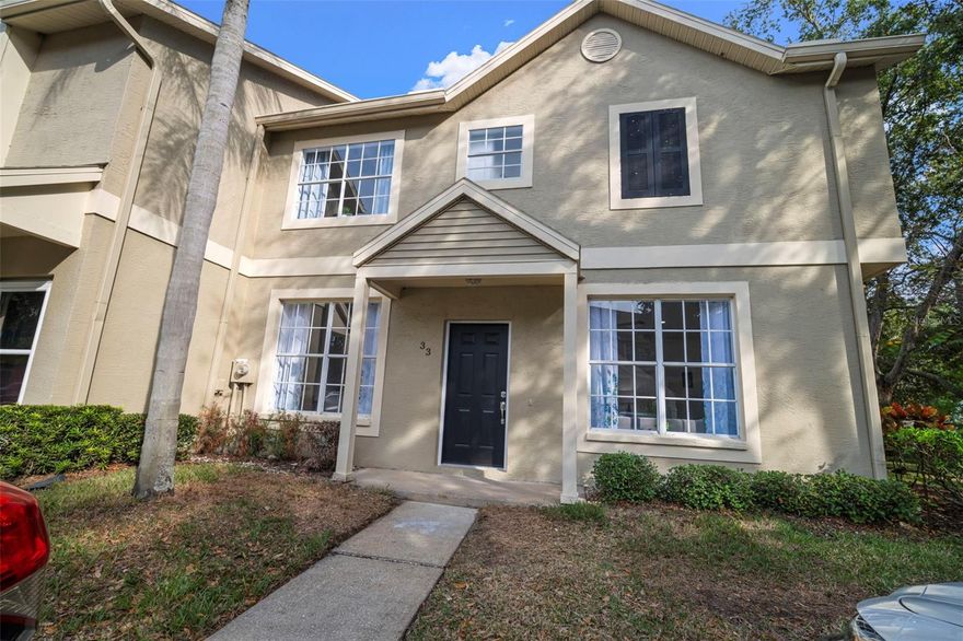 This dog-friendly, high-elevation corner-unit townhome in the beautifully maintained Townhomes of Countryside community offers natural light, privacy, and one of the strongest values in Palm Harbor and Clearwater. At $249,000, this is currently the only townhouse available under $250,000 in all of Palm Harbor (MLS search verified at time of listing), and it presents with a clean, updated, like-new feel. As a true corner unit, this home features the additional windows and extra privacy that only end units offer, creating a brighter, more open interior throughout.

The layout includes 2 bedrooms, 2.5 baths, vaulted ceilings, and an open kitchen connected to a spacious dining area. The extended kitchen countertop seats up to five, making it a great spot for quick meals or casual gatherings. Quality GE Stainless Steel Appliances included. Upstairs, both bedrooms are full ensuites with vaulted ceilings, and the laundry area is conveniently located between them. The home has been freshly painted, thoughtfully updated, and includes a new AC system for added comfort.

The community is exceptionally quiet, safe, and ideal for long walks, biking, and enjoying scenic outdoor spaces. The pool is rarely occupied and offers a peaceful place to relax. Parking is located directly in front of the unit for added convenience. If you’re looking for a bright, private, move-in-ready townhouse in a highly desirable Palm Harbor/Clearwater location, options at this price point are extremely limited, making this home a standout opportunity.
