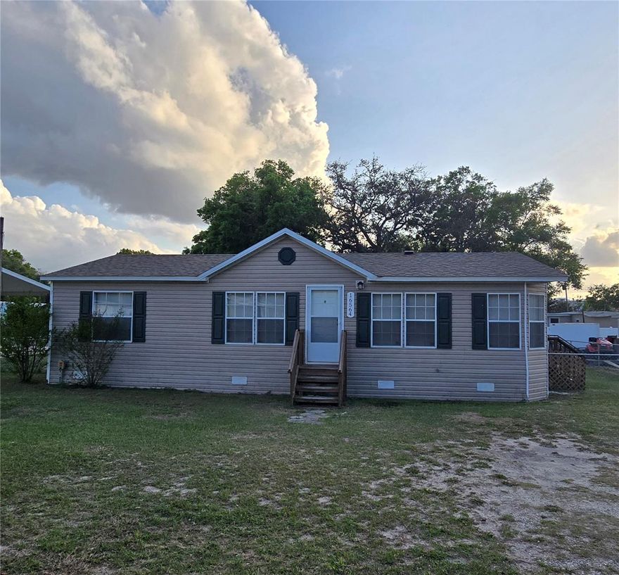 3-bedroom, 2-bath manufactured home situated on 0.22 acres. Features include a newly installed chain-link fenced backyard (2024), well and septic system, and recent updates throughout. Roof replaced in 2022 and bathrooms fully remodeled in 2024. No HOA.