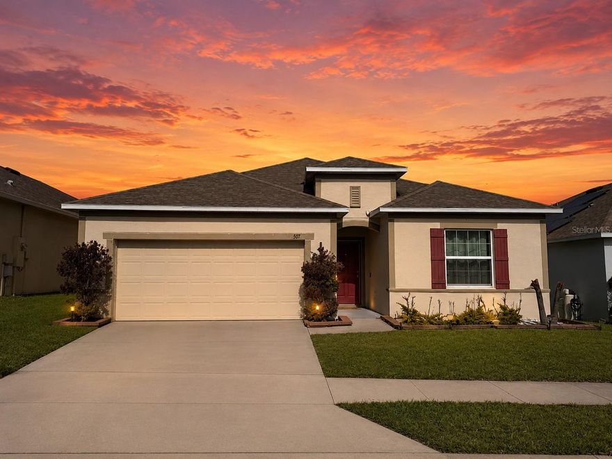 Beautiful 4-bedroom, 2-bathroom home located in the heart of Davenport, FL. This super spacious property features a modern open-concept layout perfect for families or anyone looking for comfort and convenience. Enjoy a bright and open living area, generously sized bedrooms, and a fully fenced backyard perfect for privacy, pets, entertaining, or relaxing outdoors. Conveniently located near shopping, restaurants, major highways including I-4, and surrounded by highly rated schools, making it an excellent option for families. Easy access to Orlando attractions and Central Florida destinations. Don’t miss the opportunity to make this wonderful property your new home!
