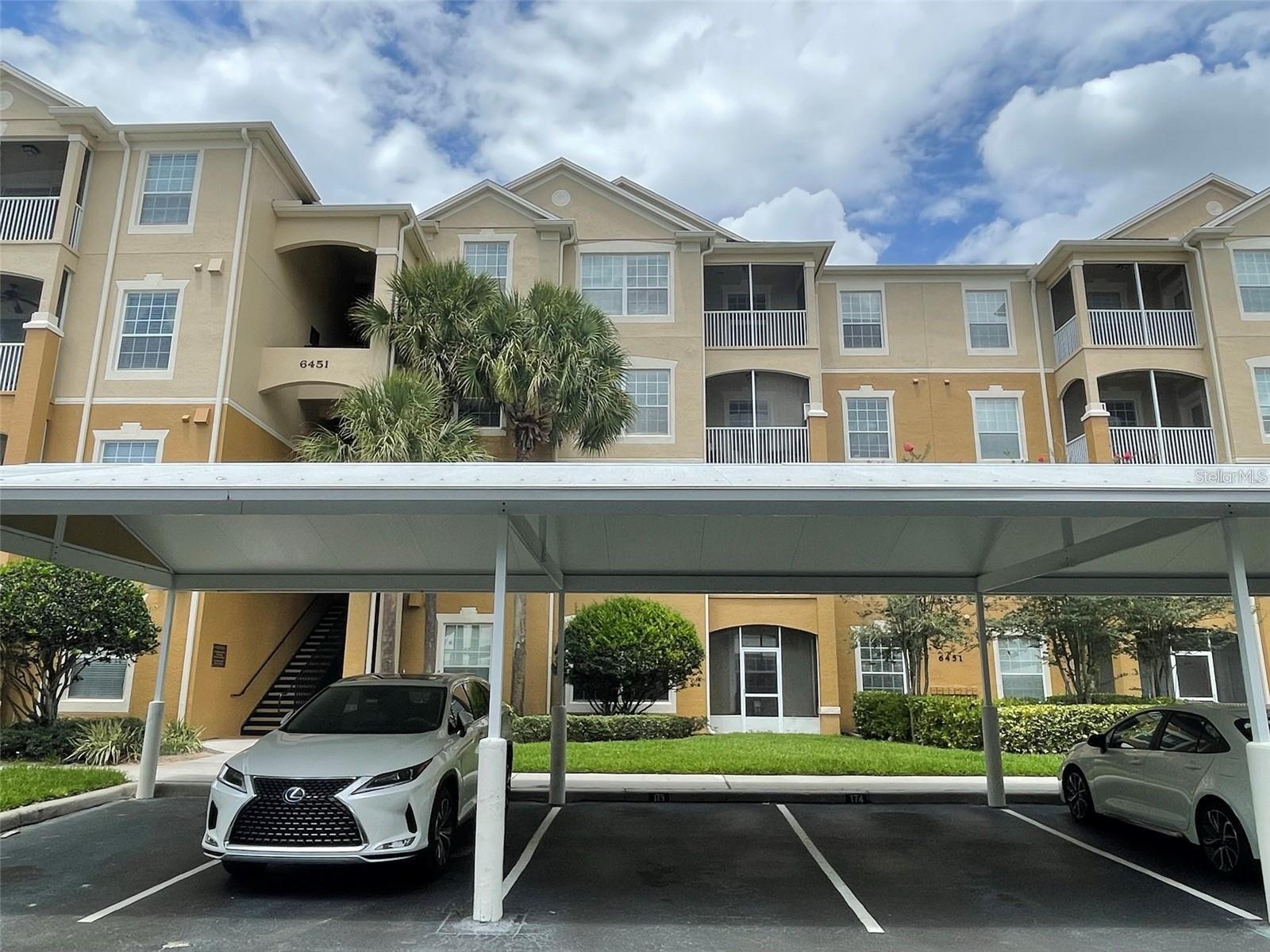 AMAZING opportunity to live in this BEAUTIFUL, GATED and WELL LOCATED community of Stonebridge Commons in METROWEST! This condo has a spacious screened balcony (and living room windows too) from where you see a stunning view of the Skyline and UNIVERSAL STUDIOS FIREWORKS Everyday! Imagine enjoying your morning coffee or to wind down with a glass of wine as you watch the sunset. The building features dual elevators for easy access to this fourth-floor, where you feel the peace and quite because no neighbors will be stomping on the ceiling above you. Condo also offers 2 large master suites each with walk-in closets and a 3rd bedroom with French doors and glass inserts, perfect for an office room, 42” kitchen cabinets, and light-toned vinyl wooden plank flooring throughout; no carpet. Can you see your family enjoying the maintenance-free lifestyle that offers tennis courts, basketball court, community pool, fitness center, a clubhouse, nicely manicured landscape with mature trees, walkways, a water fountain, a playground, 24-hour virtual security at both entry gates, and designated covered parking spot? WOW! Our building was freshly painted in 2021. The building's roof was also replaced in 2021. Don’t miss this fantastic Location! Conveniently located in the center of MetroWest; WALKING distance to VALENCIA COLLEGE-West, 2 mins from Walmart, Publix and ALDI, 10 minutes away from Universal Studios & Islands of Adventure, 15 minutes away from International Drive, Dr. Phillips - Restaurant Row. Easy access to Downtown Orlando via 408, Orlando International Airport via I-4, and the Turnpike. Call today to schedule a showing.