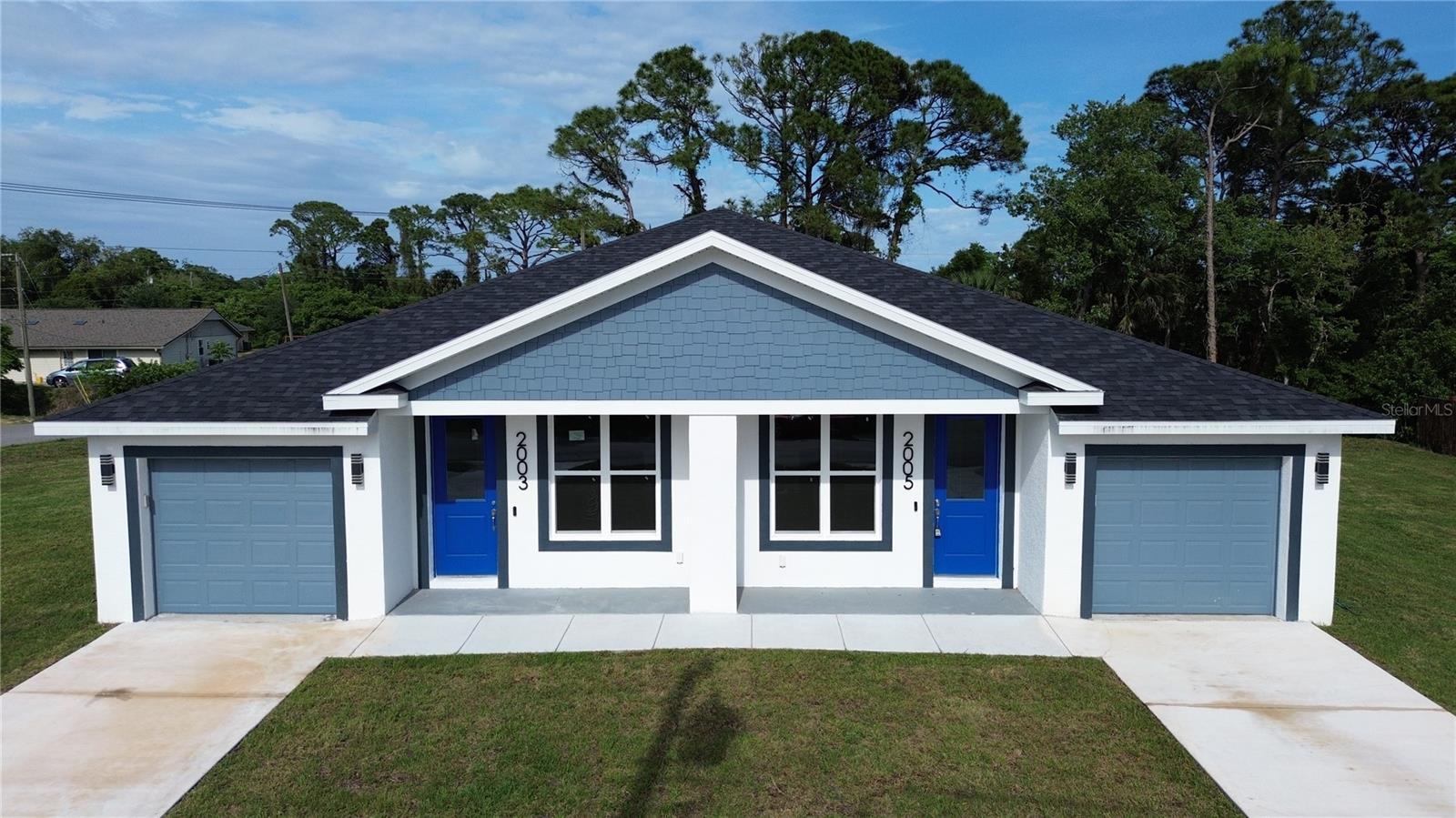 Welcome to this stunning, brand-new duplex just minutes from the beautiful shores of New Smyrna Beach! This modern property offers the perfect blend of style, comfort, and convenience. Each unit features a spacious, open-concept floor plan with 3 bedrooms, 2 bathrooms, and beautiful finishes throughout.
From the sleek, contemporary kitchen with granite countertops and stainless steel appliances to the airy living areas with plenty of natural light, every detail has been thoughtfully designed for both functionality and beauty. The backyard is perfect for outdoor relaxation, while the ample driveway and garage space ensure practicality for everyday living.
Whether you're looking for a vacation retreat or a rental investment, this duplex is a rare find with its prime location close to New Smyrna’s shops, restaurants, and, of course, the beach. Don’t miss out on the opportunity to own a piece of paradise with modern comforts and a prime location.