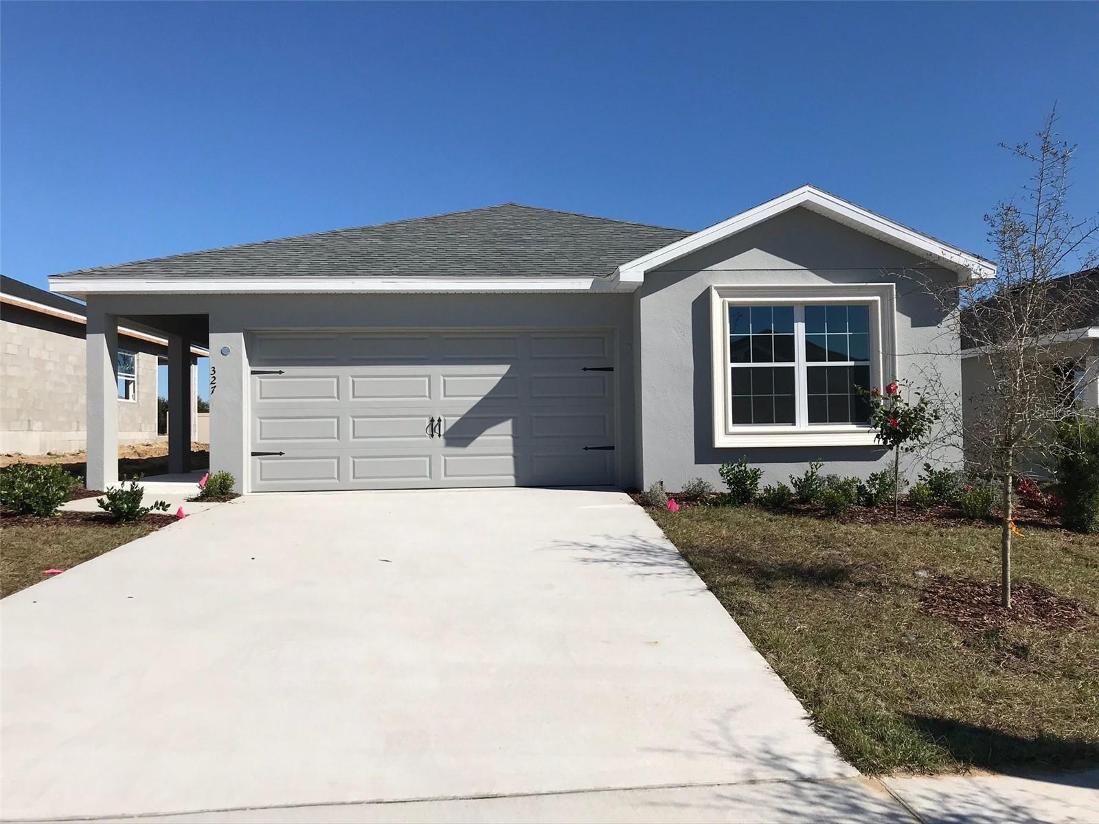 Beautiful home ready for new tenants in August! Built in 2020, 4 bedrooms, 2 bathrooms, attached 2 car garage. Home offers kitchen with
upgraded stainless steel appliances, eat in space, and breakfast bar that opens to the living/dining room combo. Wood laminate flooring in
common areas and bathrooms, Bedrooms are carpeted. Master bedroom with walk in closet and en-suite bathroom with shower stall. Hall
bathroom as a tub/shower combo. Located in Haines City nearby to shops and restaurants and easy access to I-4 for commuting. ** See realtor remarks for application instructions. HOA Fees, rules and regulations, home square footage, and lot sizes should be independently verified. Tenants are solely responsible for the cost of obtaining gate passes, amenity passes, and mailbox keys.