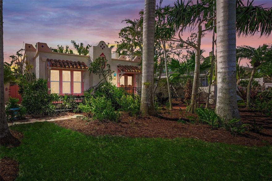 INCREDIBLE NEW PRICE!.....NEW ROOF JULY 2025!....INCREDIBLE "Old Florida Charm"!.....INCREDIBLE Proximity to TWO Beaches!.....INCREDIBLE Opportunity for Main Residence + Guest Casita + Pool Home!.....You will be ENAMORED with the Quirky Character of this "Family Compound"....Nestled on a Double-Wide Lot and within an INCREDIBLE PRIVATE SETTING of Mature Tropical Flora, you will find the 1927 Home along with the Detached Guest Cottage (built, 1985 that includes screened lanai, living, bedroom, bath  and full kitchen) as well as MULTIPLE Outbuildings & Entertaining Areas, including an OVERSIZED Screened Pool Cage--Ready for a New Owner to "make their own"....*****BEACHES!....your choice of Nokomis or Venice Beach are within Minutes by Bike or short Car Ride***** ....IDEAL LOCATION!---Nearby Multiple Boat Ramps, the new Sarasota Memorial Hospital Campus of Venice, Golf Courses & Parks; Dining, Shopping, "Main Street" of  Historic Venice Island and access to the Legacy Bike Trail, are just moments away....Perfect as Multi-Generational, Investment, Seasonal or Yea-Round Residence. NO HOA. NO DEED RESTRICTIONS.  Transferable FEMA Flood Policy!....Please view the attached "3D "Walking Tour"