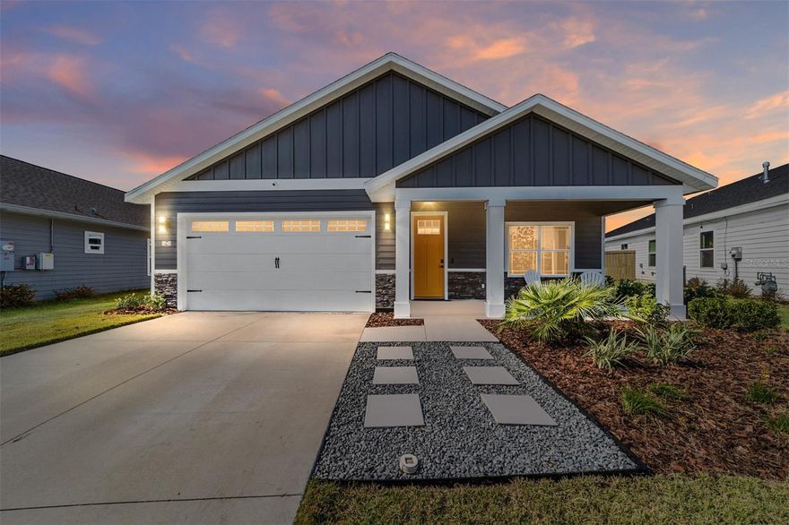 Welcome to this one-of-a-kind 4 bedroom (PLUS OFFICE!), 2 bath home in the desirable Grand Oaks community Southwest Gainesville. With 2,070 square feet of thoughtfully designed living space, this residence blends classy modern style with everyday comfort.

Inside, you’ll find a bright, open floor plan filled with natural light and unique upgrades you won’t see anywhere else in the neighborhood. The kitchen is a true centerpiece, featuring sleek finishes, a large island, and plenty of storage, making it both functional and stylish. The spacious living and dining areas flow seamlessly, creating an inviting space for gathering and entertaining.

The primary suite offers a peaceful retreat with a walk-in closet and spa-like bath. THREE ADDITIONAL bedrooms provide flexibility for family, guests, hobbies, or exercise.

Step outside to enjoy the covered patio and private backyard, perfect for relaxing or dining outdoors. From flooring to fixtures, every detail in this home has been custom selected with care, giving it a fresh and modern feel.

Located in Grand Oaks, you’ll have access to community pool, park, coffee shops, & restaurants with an easy drive to North Florida Hospital (2.8 miles), and the University of Florida (3.5 miles) and 1 mile to Oak Hall School. If you’re looking for a stylish 4 bedroom + office home with standout upgrades in a convenient location, this is the one to see!