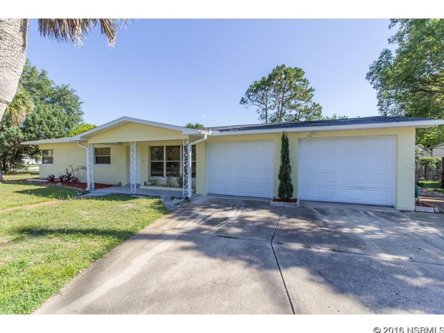 Charming 3 bed 2 bath 2 car garage home sitting on large 120x125 lot. Home features a brand new roof, brand new a/c system, brand new stainless steel appliances, brand new electrical panel box, tile floors throughout, enclosed porch that leads out to the spacious fenced back yard, inside laundry, workshop area in garage and more. Great for first time home buyer or vacation home. ;Water: City