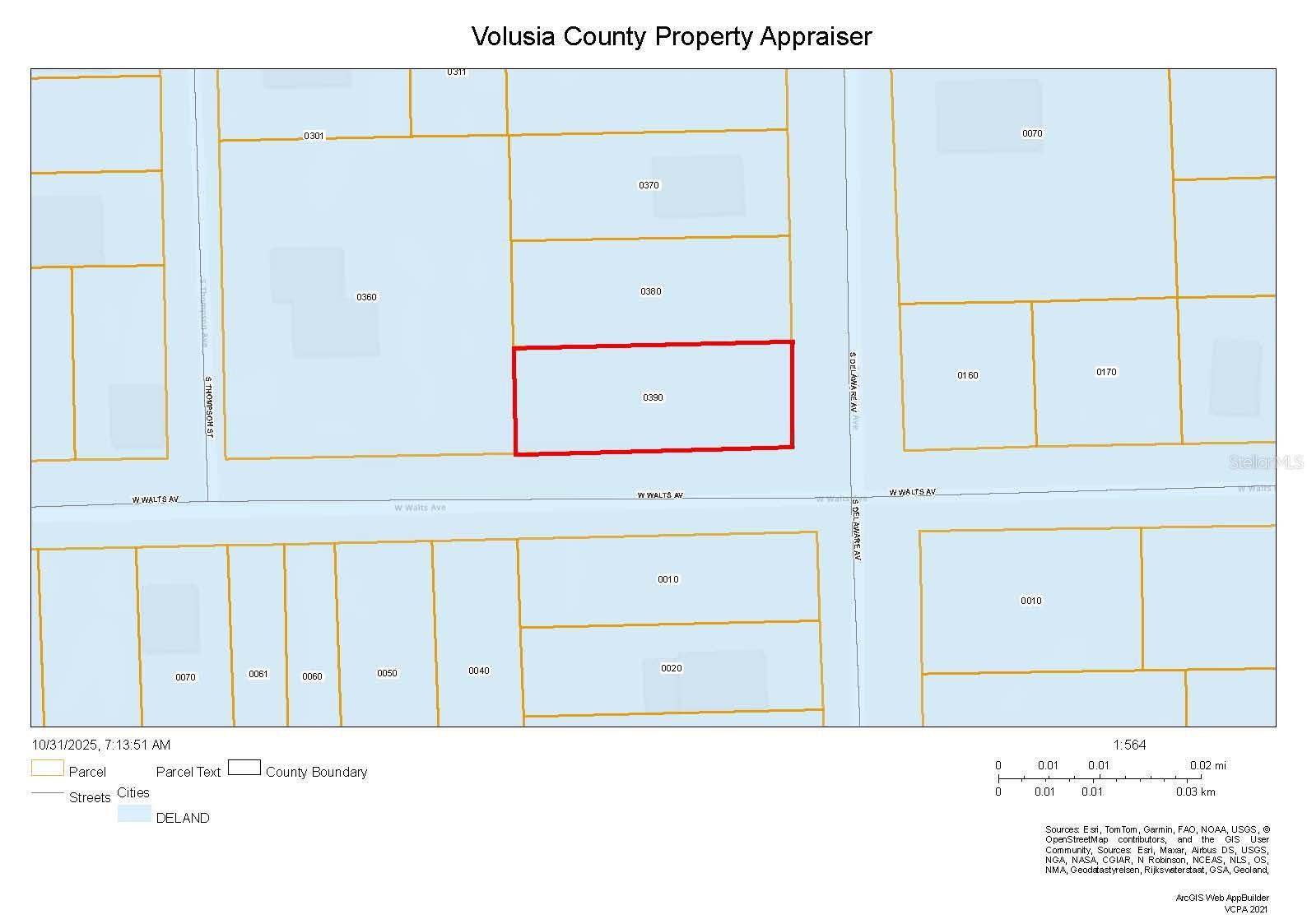 BOND LUMBER CO BLK 07-08 & 15-16 HOWRYS ADD DELAND - Land