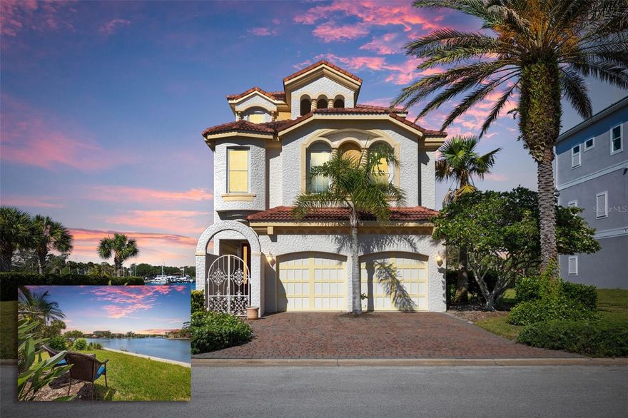 Welcome to 224 Yacht Harbor Drive, a stunning waterfront estate offering over 4,100 square feet of refined coastal living space easily accessible by your very own elevator. Perfectly designed for both luxury and lifestyle, this expansive 5-bedroom, 4.5-bath residence captures the essence of elegance just moments from the beach and steps to the marina. From the minute you step inside, you’re greeted by soaring spaces, natural light, and a seamless flow ideal for entertaining. The gourmet kitchen is a true showpiece, featuring premium Monogram appliances, granite counters, solid wood cabinets, generous prep space, and an effortless connection to the main living and dining areas. A well-appointed wet bar adds an extra layer of sophistication, perfect for hosting gatherings or unwinding at the end of the day. Designed to embrace its waterfront setting, the home boasts multiple balconies that offer serene water views and coastal breezes, creating the perfect backdrop for morning coffee or evening sunsets. The spacious primary suite serves as a private retreat with a generous walk-in closet, while additional bedrooms provide spread out comfort and flexibility for guests & family. 
Step outside to your outdoor kitchen and envision the ultimate backyard oasis—with ample space to design and build your dream swimming pool. Whether entertaining or relaxing, this outdoor setting is ready to become your personal paradise featuring the most beautiful sunsets. This home offers an unmatched blend of luxury, tremendous detail, incredible upgrades, location, and lifestyle which is coastal living at its finest. Located within the waterfront marina community of Yacht Harbor Village, residents enjoy convenient access to the Intracoastal Waterway and are just moments from the community marina. The property is also located near two of the area’s well-known private club communities, Hammock Beach Resort and Hammock Dunes Club, offering nearby golf, beach, and social amenities through separate memberships. This distinctive property combines waterfront living, thoughtful design, and a location that captures the essence of the Intracoastal lifestyle. Vacant lot next door (#226) is available as well for ultimate space & privacy. (Don't forget to check out the video tour, floorplan, & upgrade sheet)