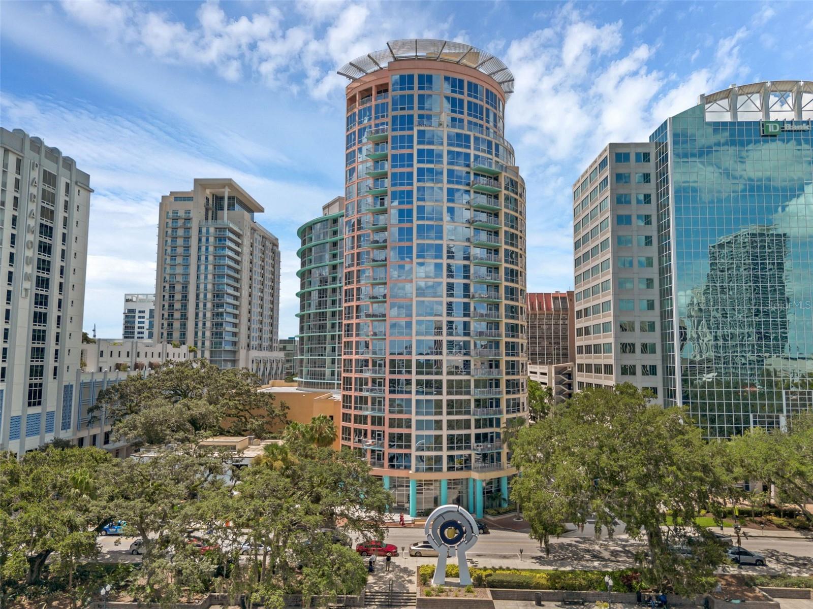 Experience refined high-rise living in this exceptional Junior Penthouse at The Waverly on Lake Eola, located on a private floor shared with only one neighbor. This extensively customized residence showcases floor-to-ceiling wraparound windows, two private balconies with breathtaking views of Lake Eola and Downtown Orlando, and premium upgrades throughout—including custom multilayered remote-controlled retractable blinds by The Shade Store in every room, elegant 42” custom cabinetry, a versatile portable kitchen island, spa-style multi-head shower, Toto Washlet toilet, Smart mirrors and custom-built wood features such as entertainment centers, a wine bar, walk-in closet system, and matching bedframe with nightstands. Additional highlights include valet trash service, a private trash room and two assigned parking spaces in a gated garage. Residents enjoy 24-hour concierge service, a resort-style pool, and a fully equipped fitness center—all within steps of Publix and Orlando’s top dining, shopping, and cultural events.
Listing agent is the property owner and a licensed Florida real estate agent.