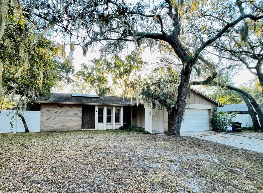 4 bedroom, 2 bathroom, 2 car garage, no HOA, no CDD, pool home in the desirable location Four Winds Neighborhood off Bloomingdale Ave between Kings and John Moore! 
***Home features: new HVAC (being replaced Jan 2024), remodeled kitchen with granite counters, laminate flooring in great room and hallways, paid-off solar panels, in-ground pool, large covered screened patio, nice shed, large workshop with power, door and window, power generator, mature trees and more all within a large fenced lot!
***Home Needs: paint, flooring, yard work, updating the HVAC system, and lots of interior and exterior TLC. This is a $400k+ remodeled home so it is priced accordingly for the right buyer to make this diamond shine again!
Call today for more details and your private viewing!