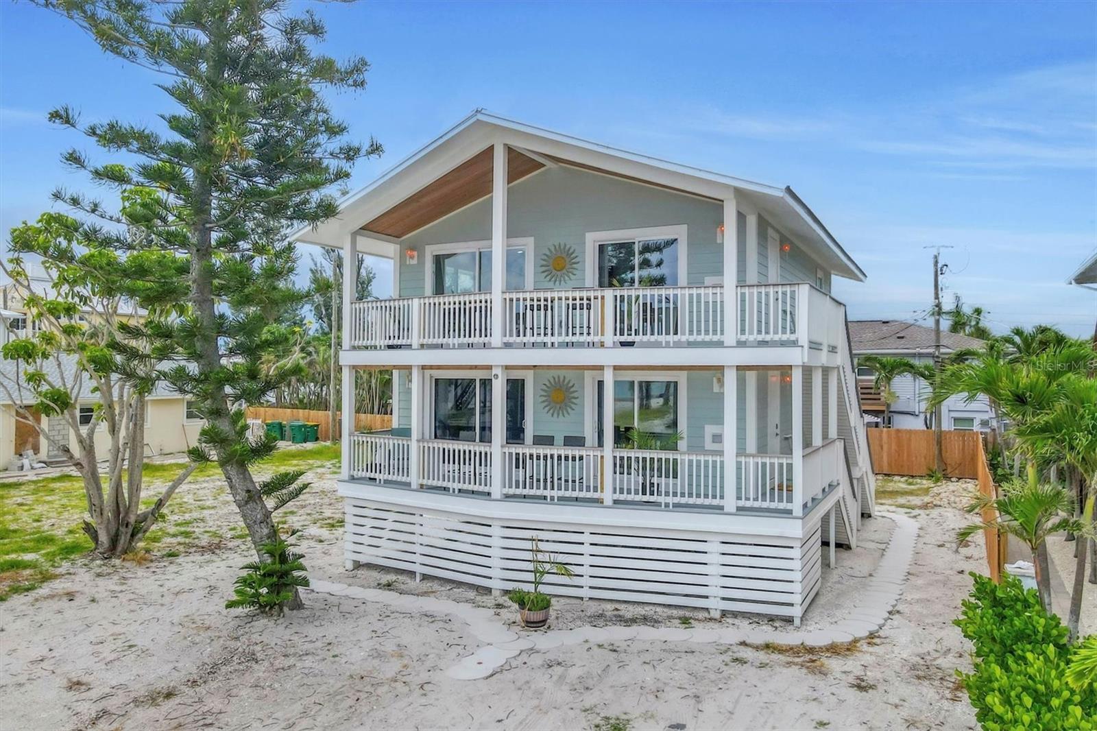 Don’t miss this rare opportunity to own a fully remodeled, turnkey duplex steps from the Gulf of Mexico. Both units are beautifully furnished and equipped with luxury vinyl flooring, new appliances, impact windows/doors, a metal roof, and HardiePlank exterior. Deeded beach access and open Gulf views make this an attractive short-term rental option with strong income potential. No HOA restrictions and an unbeatable coastal location make this a smart addition to any investor’s portfolio. Watch breathtaking sunsets over the Gulf from your private balcony, just steps from sandy shores and turquoise waters. This beautifully remodeled and furnished duplex offers the perfect coastal retreat with deeded beach access and stunning views. Spend your days swimming, kayaking, paddleboarding, or simply relaxing by the shore. Just minutes away, enjoy waterfront dining, local boutiques, and the laid-back charm of Manasota Key. Whether you're soaking up the sun or exploring the area, this is beach living at its best.