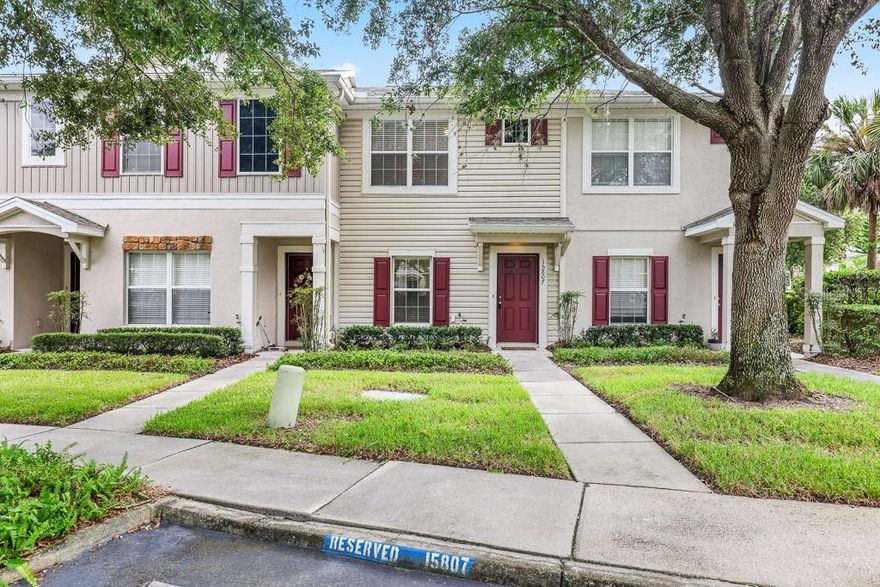 One or more photo(s) has been virtually staged. Enjoy maintenance-free living in this spacious 2 bedroom, 2.5 bath townhome with conservation views and no backyard neighbors! Located in
the gated community of Fishhawk Ridge, you’ll have access to all the amenities of Fishhawk Ranch plus the community's own private pool located
close to the unit. Enter the home to an inviting open floor plan with a living and dining combo that has plenty of room to entertain. Gorgeous
plush carpeting throughout the living and dining room adds an updated feel to the home. The spacious kitchen features plenty of neutral-toned
cabinets with solid surface countertops, and a pass-thru area to the dining and living room allowing for easy conversations with guests. Sliders
from the kitchen open up to the covered patio overlooking the wooded conservation area perfect for relaxing with your morning coffee. A half
bath completes the first floor. Upstairs you’ll find two generously sized carpeted bedrooms each with a full-size en-suite bath, walk-in closets,
and plenty of natural light. For added convenience, the laundry closet is located on the second floor making laundry day a breeze. Fishhawk
Ranch is a fabulous community with easy access to pools, parks, playgrounds, miles of walking trails, fitness centers, tennis courts, and park
square featuring restaurants, shops, and community events. Complete lawn maintenance, including mowing, shrub pruning, irrigation system
service, turf, and plant fertilization, and plant pest control, is provided by the HOA saving you time and money! NOTE: Additional $59/mo.
Resident Benefits Package is required and includes a host of time and money-saving perks, including monthly air filter delivery, concierge utility
setup, on-time rent rewards, $1M identity fraud protection, credit building, online maintenance and rent payment portal, one lockout service, and
one late-rent pass. Renters Liability Insurance Required. Call to learn more about our Resident Benefits Package.
