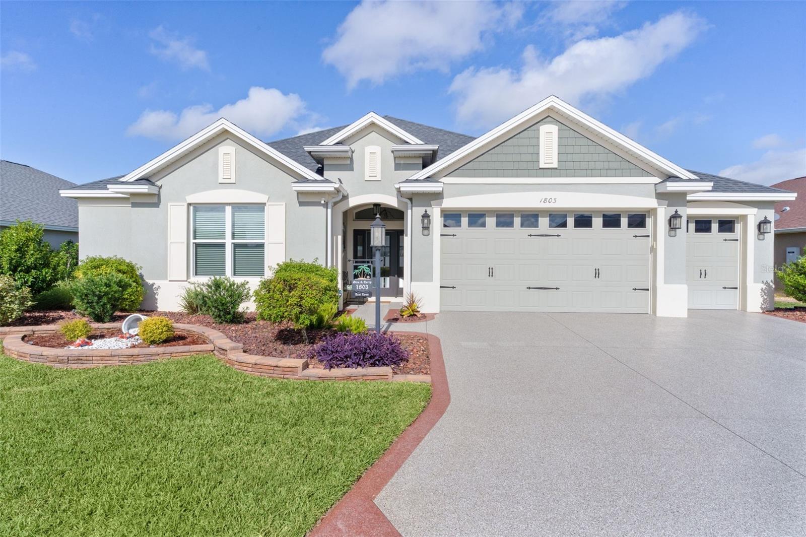 Want to live near Eastport in a LUXURY home but without the enormous BOND that goes along with some of the new construction?
Experience refined living in this exceptional BRIDGEPORT MODEL, offering 3 bedrooms, 2.5 baths, and an atmosphere of effortless sophistication. From the moment you arrive, the home exudes elegance with its LIFETIME-GUARANTEED SHARK’S COATED DRIVEWAY, pristine lava rock LANDSCAPING, and expanded TWO-CAR PLUS GOLFCART GARAGE.
Step through the front door into a residence that seamlessly blends luxury with comfort. The open-concept living areas are enhanced by CROWN MOLDING, DECORATIVE CORNICES, and three exquisite TRAY CEILINGS in the dining room, living room, and master suite. Matching GRANITE COUNTERTOPS and UPGRADED LIGHTING AND CEILING FANS throughout the home elevate every space with style and cohesion.
The chef’s kitchen is a showpiece—featuring CRISP WHITE CABINETRY, BLACK STAINLESS STEEL APPLIANCES, BUILT-IN DESK WORKSTATION, and a SOLAR TUBE that bathes the room in natural light. The adjoining laundry suite offers built-in cabinetry and a UTILITY SINK, creating both beauty and functionality.
The luxurious primary retreat easily accommodates a king-sized suite and boasts a spa-inspired bathroom with a walk-in Roman shower, dual sinks, separate vanity, and dedicated linen closet. PLUS, there are two separate walk-in closets! Two guest bedrooms are joined by a Jack-and-Jill bath with tiled tub and shower, while a powder room off the main living area provides added convenience for guests.
Step through the sliding glass doors—complete with remote-control blinds—to your private outdoor sanctuary. The HEATED SALTWATER GUNITE POOL and SPA within the BIRDCAGE ENCLOSURE invite relaxation year-round. Pendant lighting, two cooling outdoor ceiling fans, and patio pavers for the flooring create the perfect ambiance for sunset entertaining. Beyond the pool, enjoy an UNINTERRUPTED 30-FOOT PANAORAMIC VIEW of the shimmering POND, framed by specialized screening for a seamless connection with nature.
Every detail of this home reflects thoughtful design and timeless quality. It is more than a residence—it is a statement of elegance and comfort. Schedule your private showing today to experience one of the most captivating homes in the area.
The remaining bond balance on this home is $28,348.73 – a far cry from some of the new construction, which is seeing bonds as high as $72,000!!!