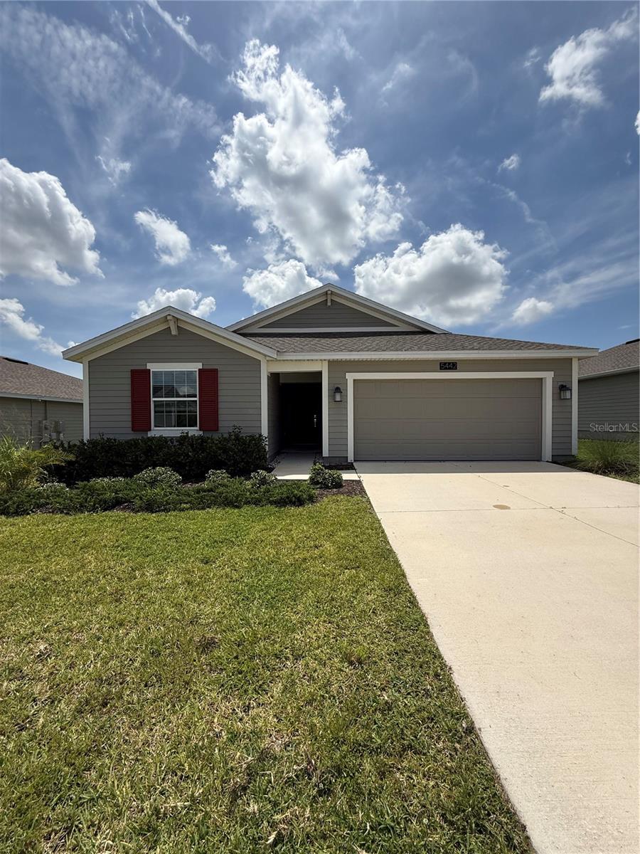 Available for immediate move-in! This property is in the newly built subdivision of Glenwood Manor within the Stoneybrook Hills guard gated community. The community comes with a resort-style pool, tennis courts, fitness center, basketball court, playground, lighted walking path, and much more. At the entrance of the community is a Publix for easy access to a grocery store. The home has 4 bedroom and 2 bathrooms. The master bedroom is oversized with a large bathroom and even large walk in closet. The kitchen has been fitted with high end counter-tops, stainless steel appliances, a huge pantry, and a floating island with breakfast bar. The backyard is fully fenced in an very secluded with no more development taking place behind the home. Home comes with solar panels that save around $50 in energy costs. Washer and dryer come with unit.