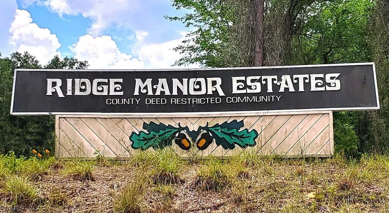 RIDGE MANOR ESTATE - Land