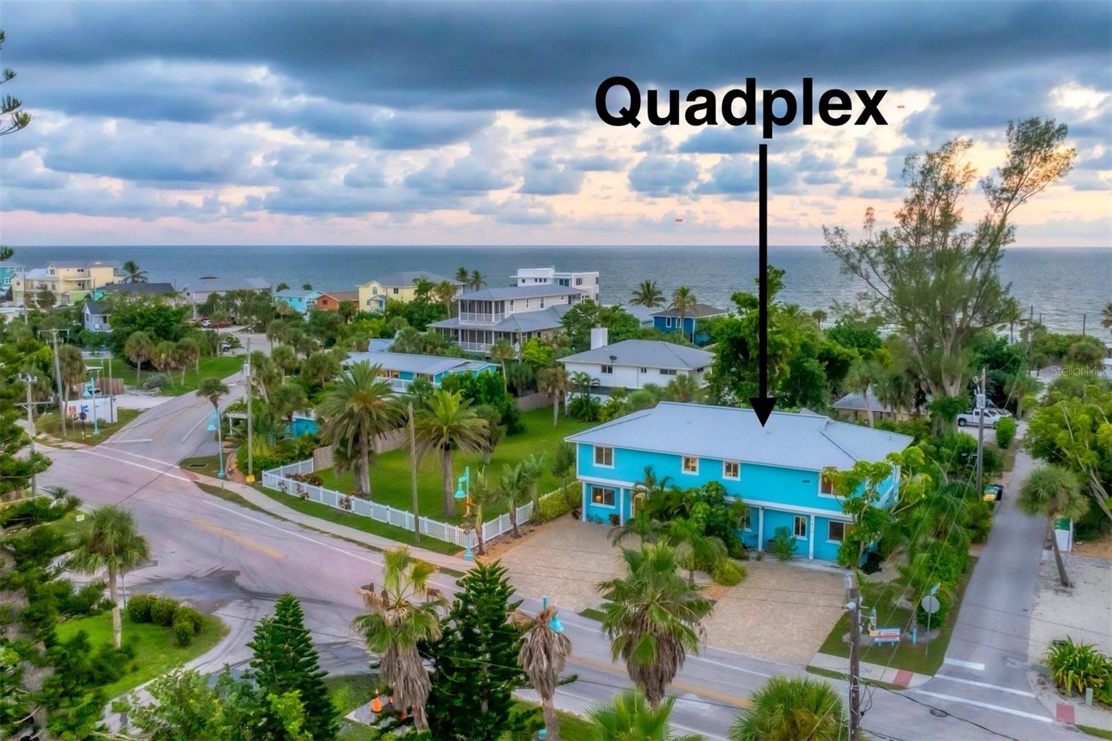 RARE BEACH-SIDE QUADPLEX on MANASOTA KEY – Incredible multi-family investment opportunity offering 3,156 total sq ft across 4 updated units just steps from the Beach. This TURNKEY income property features 6 bedrooms, 6 bathrooms, and is situated on a double corner lot (~¼ acre) with strong rental history and immediate income potential. Metal Roof, Hurricane Impact Windows and Doors, HVAC Systems, Electrical Panels, complete Kitchen and bathroom remodels. The top two units are sold turnkey furnished, ready for vacation or long-term rental. Shared laundry room on site.
Perfect for investors seeking a solid return or owner-occupants wanting to live in one unit and rent the rest. Enjoy peaceful, laid-back coastal living with no traffic lights or chain restaurants, and experience stunning sunrises over Lemon Bay and sunsets over the Gulf. Walk to white-sand beaches, local seafood restaurants, live music, and more.
Powerful investment with immediate income and long-term growth potential. Don’t miss this rare chance to own a high-performing asset in one of Florida’s most desirable coastal markets.