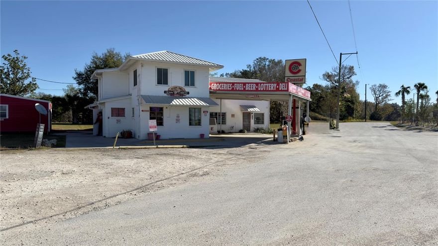 Rare opportunity to purchase a well-known long established Owner Operating Gas Station & Convenience Store with Deli with A 2nd floor former 3 bedroom, 2 bath living quarters located on a State Road Main Corner with a Newley Completed Roundabout - US 98 [PONCE DE LEON BLVD] & COUNTY LINE 491 [CITRUS WAY] on 2 Acres of land Mol. Sale includes the Property & Operating Business. Property. Sale also includes a Separate 30'X30' All Steel Building, a 20'X20' Steel Double Wide Shed with Spray Foam Installation, Pole Barn & a Separate Hook Up for a 5th Wheel with a 700' Sq. Ft. Paver Patio perfect for additional income. Underground Gas Tanks were replaced in 2011.Property is currently serviced by Private Well & Septic System. Major growth is planned for the area & already started. Property has been Renovated over the years. Please do not go Direct & Disturb the Business Operation. All information is not Guaranteed & is to please be Verified.