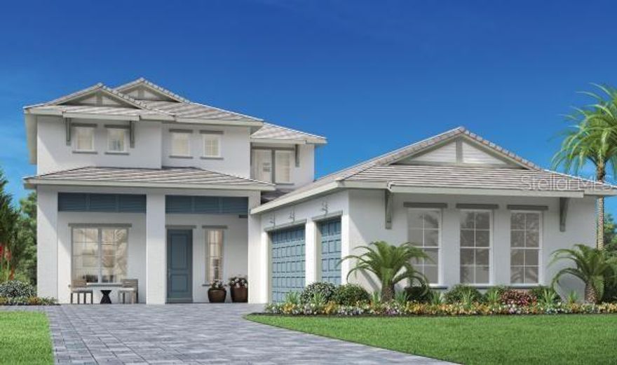 Under Construction. A deluxe urban lifestyle. The Kingsdale's welcoming covered entry and two-story foyer open immediately onto a beautiful flex space with coffered ceiling, stunning great room, and desirable covered lanai beyond. The well-designed kitchen overlooks a bright casual dining area, and is equipped with a large center island with breakfast bar, ample counter and cabinet space, and roomy pantry. The lovely primary bedroom suite is highlighted by a coffered ceiling, expansive walk-in closet, and deluxe primary bath with dual vanities, large soaking tub, luxe glass-enclosed shower with seat, linen storage, and private water closet. Secondary bedrooms feature sizable closets, one with private full bath, two with shared full hall bath with dual-sink vanity. Additional highlights include a generous loft, convenient powder room, 3 car garage, and additional storage space. Schedule an appointment today!