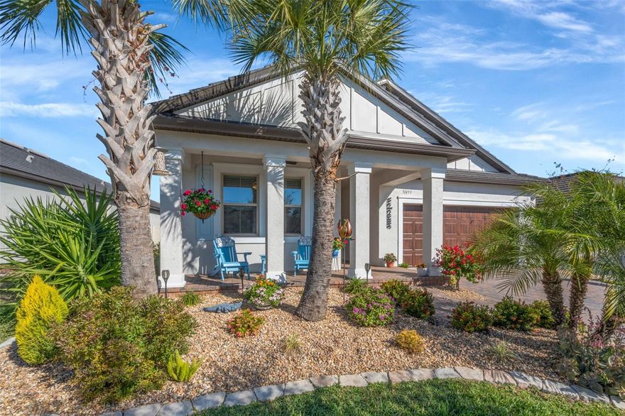 Luxury Florida Living, Elevated for the Active Lifestyle

Welcome to a lifestyle defined by comfort, connection, and coastal-inspired luxury in this beautifully appointed home located within one of Florida’s most desirable active adult (55+) communities. Thoughtfully designed for effortless living and refined entertaining, this residence blends upscale finishes with resort-style amenities—right outside your door.

One of the home’s standout features is the enclosed, screened extended lanai, elegantly finished with custom pavers and designed as a true outdoor living destination. Complete with a mounted television and ample space for dining and lounging, this private retreat is ideal for alfresco meals, game-day gatherings, or relaxed evenings under the Florida sky—all overlooking a fully fenced, private backyard, offering both serenity and seclusion.

Inside, the open-concept living areas are light-filled and welcoming, seamlessly connecting indoor comfort with outdoor enjoyment. Whether hosting friends or savoring quiet mornings, every space has been thoughtfully curated for ease, style, and functionality.

The plush and spacious primary suite serves as a private sanctuary, thoughtfully designed with both luxury and convenience in mind. The spa-inspired primary bath features a split dual vanity with generous counter space and a dedicated sit-down makeup area, a private water closet, and an extra-large custom tile and glass walk-in shower that delivers a true resort-style experience. The primary closet offers a seamless pass-through connection to the laundry room, adding everyday ease and thoughtful flow to the home’s design.

The home’s open-concept floor plan is elevated by carefully selected finishes, including stone countertops, designer wainscoting accents, a marble tile backsplash, and tile flooring throughout the main living areas, creating a clean, cohesive, and timeless aesthetic ideal for both daily living and entertaining.

Beyond the home, residents enjoy a resort-style clubhouse featuring a sparkling pool, modern fitness center, on-site restaurant and bar, plus pickleball and tennis courts that encourage an active, social lifestyle. A golf-cart-friendly path leads directly to the breathtaking 15-acre Mirada Lagoon, where crystal-clear waters and sandy beaches create a one-of-a-kind Florida experience—without ever leaving the community.

Conveniently located near shopping, dining, healthcare, and everyday essentials, this home offers the perfect balance of privacy, luxury, and lifestyle.

This is more than a home—it’s your next chapter of living well, living active, and living beautifully in Florida.