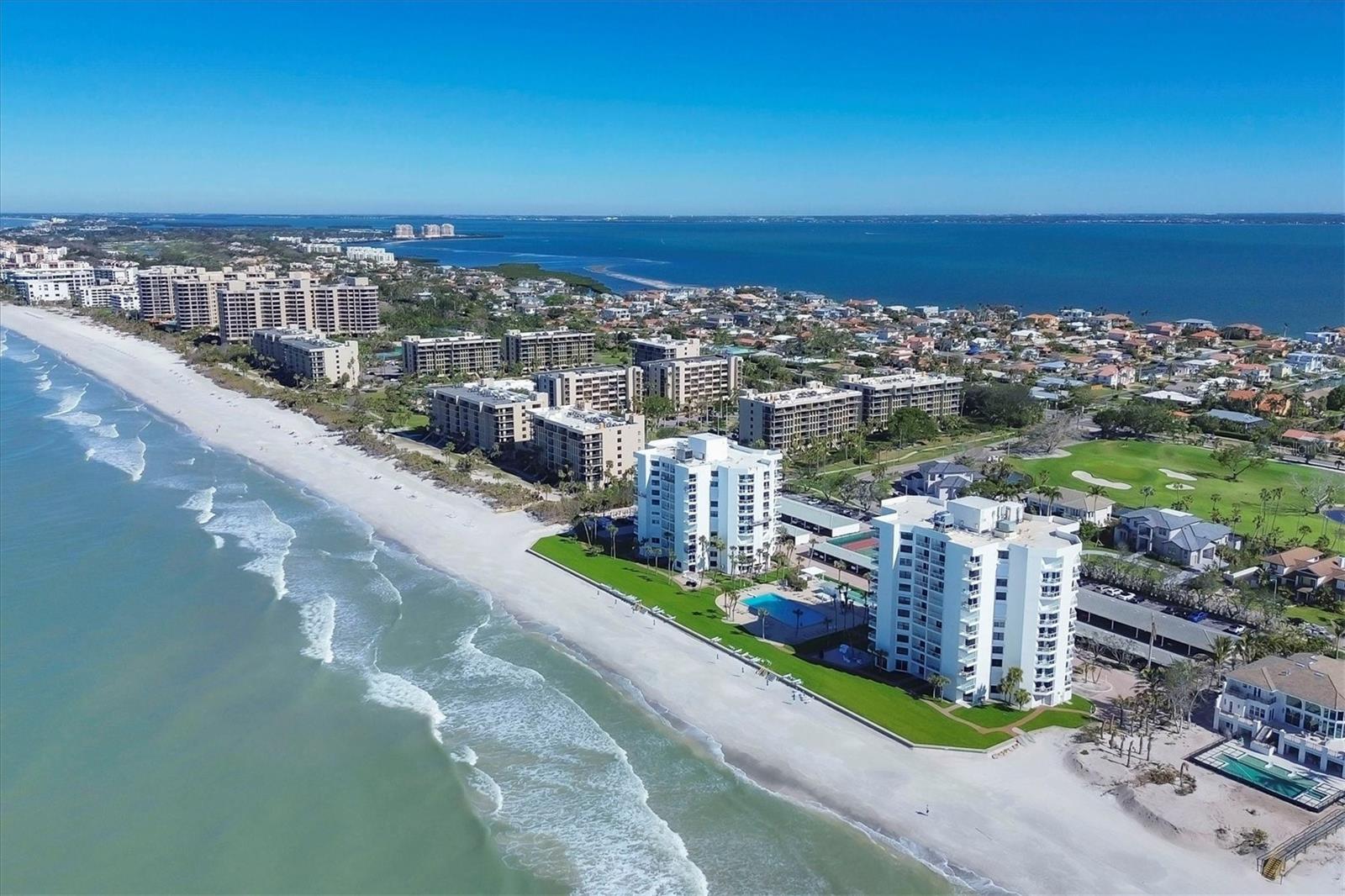 Welcome to the Privateer South Tower – Your Dream Coastal Retreat!
Nestled along the pristine beaches of Longboat Key, behind the secure Longboat Key Club guard gate is this beautifully renovated 2-bedroom, 2-bath residence that offers the ultimate in coastal living. Featuring a stylish, coastal-themed design, this move-in-ready, turnkey condo is perfect for those seeking luxury and convenience.
With stunning bay, beach, and pool views, this home is the ideal place to relax and unwind. Two private terraces allow you to soak in the breathtaking sunsets and enjoy the views of the sugar sand beaches just steps away.
Privateer South Tower boasts an array of amenities for your enjoyment, including tennis, pickleball, and the unmatched beauty of unobstructed beach and ocean views while you lounge by the Olympic-sized heated pool with a diving board. Melt your cares away in the luxurious spa or engage in a friendly match of shuffleboard. For those looking to stay active, the state-of-the-art fitness center is sure to impress. Have friends coming to visit? Guests are welcome, with guest suites available for rental during their stay.
Located just minutes from the Longboat Key Club, downtown Sarasota, and St. Armands Circle, you’ll have easy access to fine dining, shopping, and a vibrant arts scene, along with an array of cultural events to explore year-round.
This is more than just a condo – it's a lifestyle. Schedule your private showing today and see all this incredible property provides!
