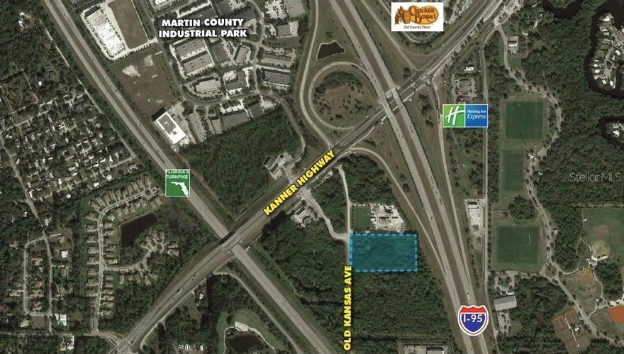 RARE!!!!!! HEAVY INDUSTRIAL LAND IMMEDIATELY OFF I-95 IN STUART. 4.7 ACRES ZONED FOR HEAVY INDUSTRIAL USES SUCH AS OUT DOOR STORAGE, MANUFACTURING, CONCRETE PLANT AND MANY MORE.; Cleared: Partial