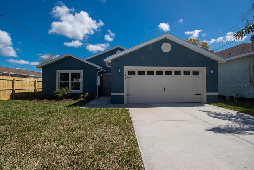 BRAND NEW 3/2/2 LOCATED IN THE CITY OF NEW PORT RICHEY.  BEAUTIFUL BIG KITCHEN, SOARING CEILINGS, GREAT FLOOR PLAN. TONS OF STORAGE. BIG BACKYARD.  PLENTY OF ROOM FOR A POOL AND SO MUCH MORE. Luxury vinyl throughout. 1 YEAR BUILDER WARRANTY. ENCLOSED LANIA.  A MUST SEE. CLOSE TO SIMS PARK. GOLF CART FRIENDLY. GREAT FOR SNOW BIRDS, 1ST TIME HOME BUYERS, OR RENTAL.