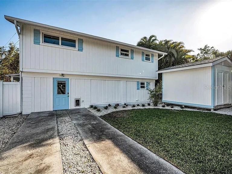 Renovated 4-Bedroom Home in Crystal Beach – Just Steps from the Water!
Welcome to your beautifully updated 4-bedroom, 2-bathroom home in the highly sought-after Crystal Beach community — where charm, nature, and coastal living come together.
This thoughtfully designed home features two full bedrooms and a bathroom upstairs, and two oversized bedrooms with a full bathroom downstairs — perfect for guests, or a private setup. A large bonus room at the entrance offers the flexibility to be used as a living space, home office, or creative studio.
Enjoy a newly updated kitchen with quartz countertops, stainless steel appliances, and fresh finishes throughout. The oversized living room opens to a freshly painted expansive deck through sliding glass doors — ideal for entertaining or unwinding. There's plenty of room for a full outdoor dining set or lounge furniture.
The downstairs has its own back entrance leading to a backyard just steps from the water, offering privacy and scenic views. The vacant lot across the street is shared, creating a rare sense of openness and community.
The tremendous front yard offers room to grow — add a pool, expand the home, or create your dream outdoor oasis. Freshly painted in 2025, this home is fully move-in ready.
One or more photo(s) have been virtually staged.
