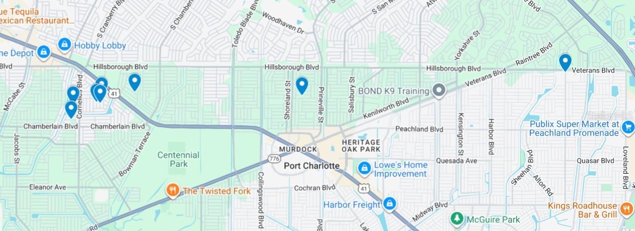 LAND INVESTEMENT OPPORTUNITY! Don't miss the chance to invest in multiple lots. This Package of 8 lots is located in Port Charlotte. Price is $140,000 for ALL 8 lots. Seller also has 10 other lot packages available in different areas. Ideally located close to US-41 & Port Charlotte Beach Park. Port Charlotte Beach Park offers sand, sheltered waters, and spectacular sunsets year-round. Amenities include a boardwalk with a fishing pier, boat ramp, canoe/kayak launch, horseshoe pits, bocce courts, basketball courts, tennis courts, volleyball court, playground area, small shelters with picnic tables, two large pavilions, restrooms, heated swimming pool, and a recreation center. Also, just a short car ride to the Gulf Beaches of Boca Grande, Englewood, or Manasota Key to name a few where you will find world-class fishing and white sand between your toes.