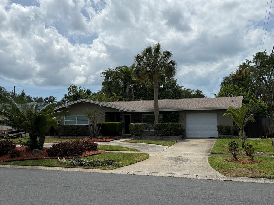 This is a 3 bedroom, 2 bathroom ranch style home with a one car garage conveniently located in Largo. The home is beautifully updated with an amazing kitchen with beautiful granite counter tops, updated bathrooms with granite counter tops (2021), new roof, water softener (2020), flooring (2018), HVAC (2022), new refrigerator, water heater and washer/dryer (2024) and fenced yard (2019). You will enjoy this home with its open livening room, dining room and its amazing over sized Florida Room, office/den and modern lighting and numerous updates. The updated primary bathroom has a shower and the second bathroom has a tub/shower combination. The fenced yard which extends off the Florida Room and its extended row of windows has a children swing set and slide and is beautifully landscaped and provides a wonderful atmosphere for outdoor BBQ's and lounging with friends and family. This home is centrally located to restaurants, shops, banks and schools. The Largo Sports Complex and Highland Recreation Complex are also just a few minutes drive. Do not miss this amazing home!