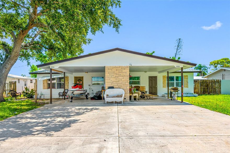 Income-Producing Duplex in Bradenton off Cortez nearby the beach, Turnkey Investment.  Fantastic opportunity to own this income-producing duplex in the heart of Bradenton nearby the beach.  Each side of this property is fully rented, offering immediate cash flow. Recent updates and a new roof provide peace of mind and make this a low-maintenance investment. Each unit features a spacious layout, tile floors, and comfortable living areas. The property includes covered parking, private, and extended driveway with ample space.  Perfectly situated in a quiet residential neighborhood, this duplex is just minutes from shopping, dining, schools, and the beautiful Gulf beaches. Tenants love the convenient location and easy access to Bradenton, Sarasota, and Anna Maria Island.  Whether you’re expanding your portfolio or starting your real estate investment journey, this duplex is a solid choice offering both stability and long-term growth potential. Schedule your showing today.