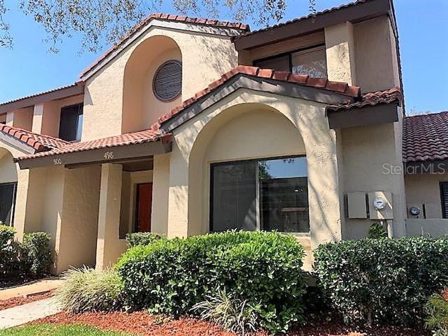 Welcome to Cypress Club, a townhome community located in The Highlands within Winter Springs.  Two bedrooms/two bath home is two stories offering split bedrooms.  The living room/dining room combo provides high lofty ceilings with celestial windows providing natural sunlight to the home.  Sliding glass doors open to a screen enclosed patio to the rear of the property that overlooks Winter Springs peaceful conservation area.  Open stairwell that leads to the loft where you will find a spacious laundry arrangement set up.  The master bedroom and bath are on the second floor.  The home has been freshly painted.  The Highlands offers many amenities to include tennis/pickle ball courts, basketball and volleyball, park with BBQ areas and a covered pavilion and boasts it's Junior Olympic size swimming pool.   Playgrounds throughout the community.   Cypress Club also provides a community pool.