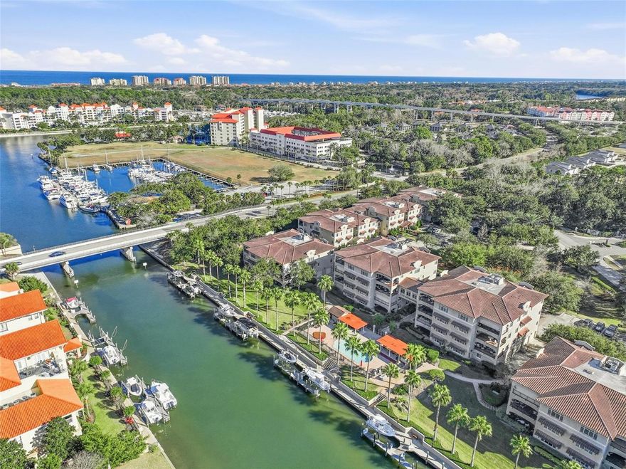 Boat slip at Waterside at Palm Coast.  Water and electric on site.  Low monthly HOA dues of $50 includes utilities.  Dock box conveys.  10,000 LB lift.  Slips are only available for sale to owners of condominiums at Waterside at Palm Coast.