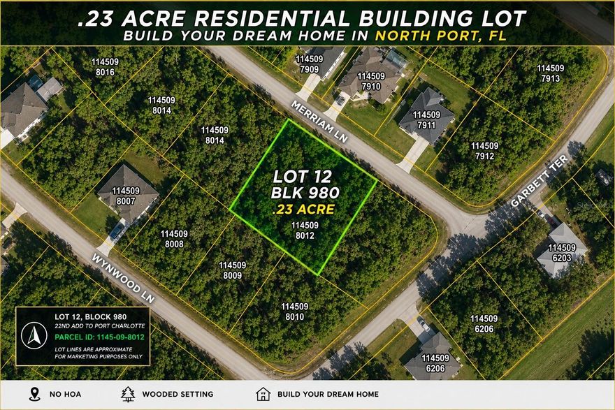 Beautiful .23-acre wooded residential building lot located on a quiet street in an area of newer and established homes. This property offers a peaceful natural setting with plenty of privacy while still being conveniently close to shopping, dining, schools, golf, beaches, and everyday amenities. A great opportunity to build your dream home now or invest for the future. No HOA fees and plenty of room to create your ideal Florida lifestyle.
