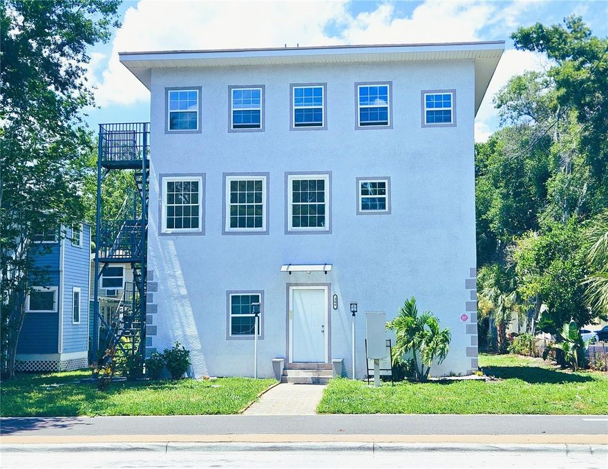 This recently renovated STUDIO apartment located on the third floor inside a  modern 7-unit multi-family apartment building in beautiful Downtown Clearwater available May 1st for Annual Lease.  New mini/split AC unit and updated kitchen/bathrooms.  Enjoy Luxury vinyl plank flooring, expertly finished tile work in the bathrooms and kitchens,  new vanities, appliances and more.  Located less than two blocks away from a waterfront public park with pergola and dock where you can fish, picnic or watch the stunning Florida sunsets. Only blocks from the Downtown Clearwater business district.  Walk to supermarkets, restaurants, shops, theater and more. Tenants can take a bike ride to America's #1 Beach, Clearwater Beach (Trip Advisor 2019). With all of these related amenities, tenants will pay a premium rent. Close to Morton Plant Hospital and other businesses. Large lot for future development opportunity.  Apartment offers off-street parking, additional storage.  Annual leases required. $65 credit application per adult, $100 tenant processing fee,  1 month Security deposit required.  Small pets with owner approval and additional non-refundable deposit. $75 monthly charge for water, sewer, trash.