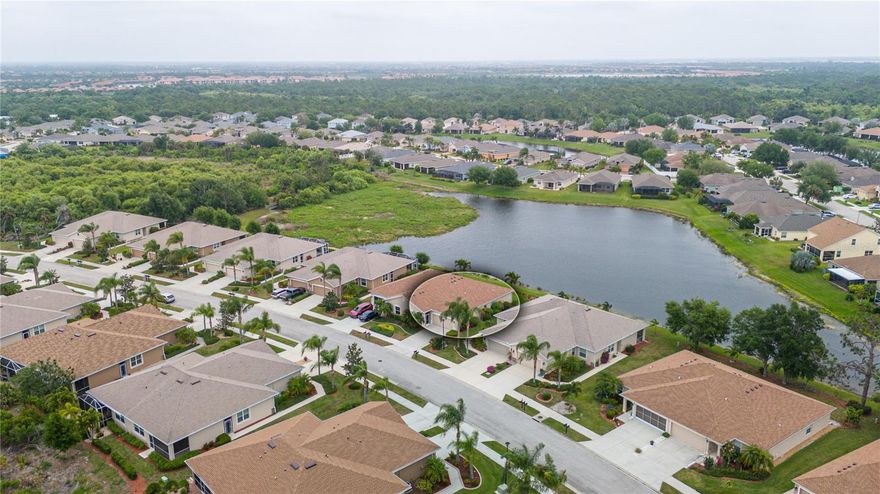 Discover the epitome of lakeside luxury in this stunning 3-bedroom, 2-bathroom villa. Nestled in a gated community, this home boasts a welcoming entrance with immediate view of the lake and breezes flowing throughout. 
Upon entering, you'll be greeted by the elegance of ceramic tile on the diagonal in most rooms, enhancing the sense of space and sophistication. Bamboo laminate flooring in select areas adds warmth and character, creating an harmonious blend of style and comfort.
The kitchen is a culinary delight, featuring luxury granite countertops, a coordinating backsplash, and sliding drawer cabinets for added convenience. Whether you're hosting a formal dinner or a casual gathering, this kitchen is sure to impress.
The villa, built by Kimball Hill in the Heron model, boasts a thoughtfully designed floor plan that maximizes natural light and provides seamless indoor-outdoor living. With a new roof installed in 2023 and a new A/C unit in 2019, this home offers modern comfort and peace of mind.
HOA fees cover roof repair and replacement, building maintenance, and lawn and landscape maintenance, allowing you to enjoy a maintenance-free lifestyle. Additionally, the villa is partially furnished, making it easy to move in and start enjoying lakeside living right away.
Outside, the community offers a heated pool and clubhouse, perfect for relaxing or socializing with neighbors. Whether you're seeking a full-time residence or a vacation getaway, this lakeside villa offers the perfect blend of luxury and natural beauty along with convenient access to Gulf beaches, shopping, and dining. Don't miss your chance to experience lakeside living at its finest—schedule your showing today!