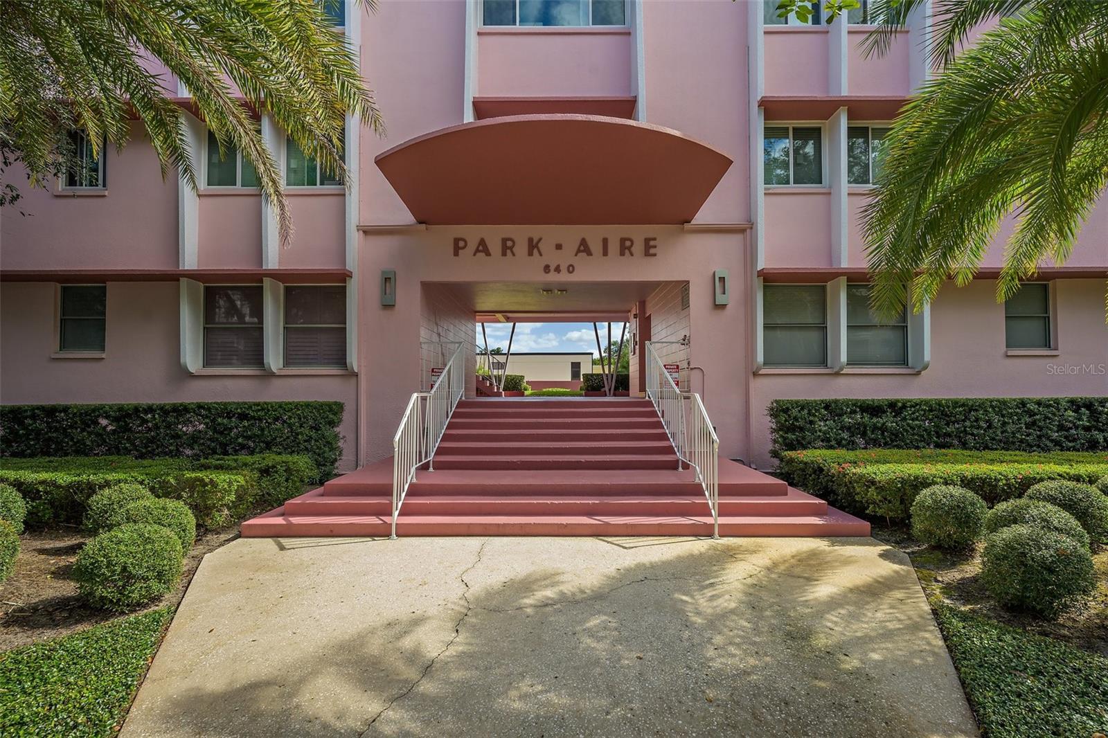 Iconic, Art-Deco Park Aire Condominiums in Winter Park. This first floor property has been fully renovated with elegant, high-end finishes. Beautiful, wood floors throughout. Light & airy - this condo is surrounded by windows and light cascades through the large picture window that looks out over the surrounding scenery & landmarks, including Casa Feliz, St. Margaret Mary and the Winter Park Country Club. An easy walk to everything Park Avenue / Winter Park is known for like shopping, bars, enjoy art festivals and Central Park events, the Morse Museum and the Winter Park Chain of Lakes Scenic Boat Tour. It is perfect for a lock-and-leave lifestyle. This unit includes access to the condo’s exclusive private pool area, complete with a sunbathing deck and Zen garden. Covered/garage parking and a stackable washer and dryer are included. The central location of this condo provides easy access to highways, restaurants, and shopping. Don’t hesitate to schedule your private showing today!