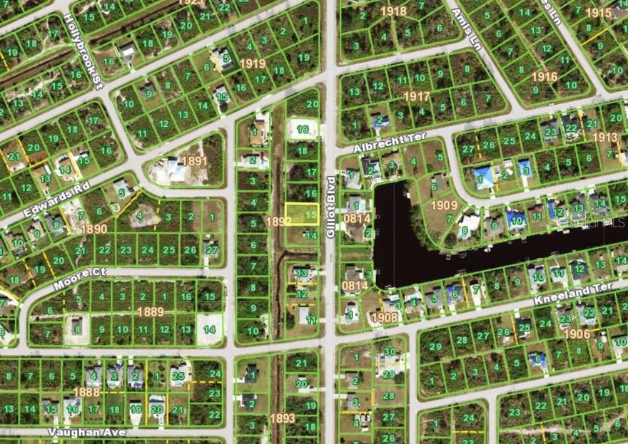 Ready to build your dream home? Here is the perfect vacant lot for you in Port Charlotte. Located in Charlotte County, Port Charlotte is a rapidly growing community in Florida with hundreds of miles of waterways and is located between Sarasota and Fort Myers. With so much available from an array of golf courses, Community and Environmental Parks, a Performing Arts Center, CoolToday Park as the home of Braves Spring Training, and additional easy access to either Sarasota or Fort Myer’s Marinas, Boating, Fishing, Parks, Playgrounds, Shopping, Restaurants, Myakka State preserve, wildlife, and much more. Come enjoy all that the Southwest Florida Lifestyle has in store for you. Let me help you find Your Piece of Paradise!

Adjacent Lot 4251 Gillot Blvd also available by same Seller (D6143957).