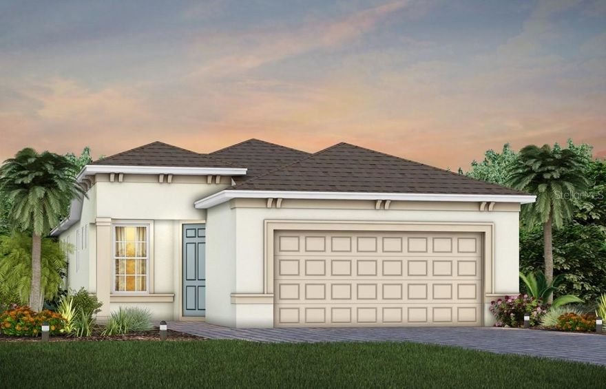 Del Webb at Minneola is a luxurious guard-gated 55+ active adult community offering new construction single-family homes in an unrivaled location on one of the highest peaks in Central Florida. Del Webb Minneola will offer an abundance of resort-style amenities with social events and activities planned by a full-time Lifestyle Director - centered in the stunning clubhouse which offers views of Sugarloaf Mountain. Planned community amenities include a zero-entry resort-style pool, in-ground heated spa, sports courts, on-site bar & grille with indoor and outdoor seating, a fitness center and walking/biking trails. Monthly HOA includes 1 GB high-speed internet, 75 streaming channels and your home's yard maintenance. Visit today to learn more and see for yourself why Del Webb Minneola is the absolute best place to call home!
The one-story Contour home by Del Webb features 2 bedrooms, an enclosed flex room, 2 bathrooms, a 2-car garage, and a screened in extended covered lanai—ideal for both comfortable living and easy entertaining. The heart of this home is the stunning built-in gourmet kitchen, designed for both beauty and function. It’s appointed with Soft-Close Dana Frost Cabinetry, elegant quartz countertops, and a striking decorative tile backsplash. The upgraded Whirlpool appliances—including a double oven and natural gas cooktop—along with a stainless-steel single-bowl sink and upgraded faucet, make this space a chef's dream. Whether preparing meals or hosting guests, this kitchen inspires. The open-concept design flows seamlessly into the café and gathering room, both flooded with natural light from ample windows. A sliding glass door opens to the screened in extended covered lanai, merging indoor and outdoor living for an inviting and relaxing experience. The owner's suite, located at the back of the home for maximum privacy, offers a true retreat. The spa-inspired en suite bath features a dual vanity with quartz countertops, an enclosed toilet, a frameless glass-enclosed shower with a built-in bench and tile extending to the ceiling, a linen closet, and a spacious walk-in closet. At the front of the home, the secondary bedroom and bathroom are paired with the versatile enclosed flex room, providing privacy and space for guests or loved ones. The flex room can serve as a home office, hobby space, or anything that fits your lifestyle. Every detail of this home has been thoughtfully curated, from comfort-height toilets to the Sherwin Williams Snowbound interior paint and 8’ interior doors. Inside, engineered hardwood flooring flows throughout, except in the laundry room and bathrooms which are outfitted in gorgeous tile. Modern technology is integrated seamlessly into this home, with a smart thermostat, video doorbell, security system pre-wire, and LED downlights to keep you connected and comfortable. Don’t miss the chance to make this exceptional home yours. Schedule a tour today!
