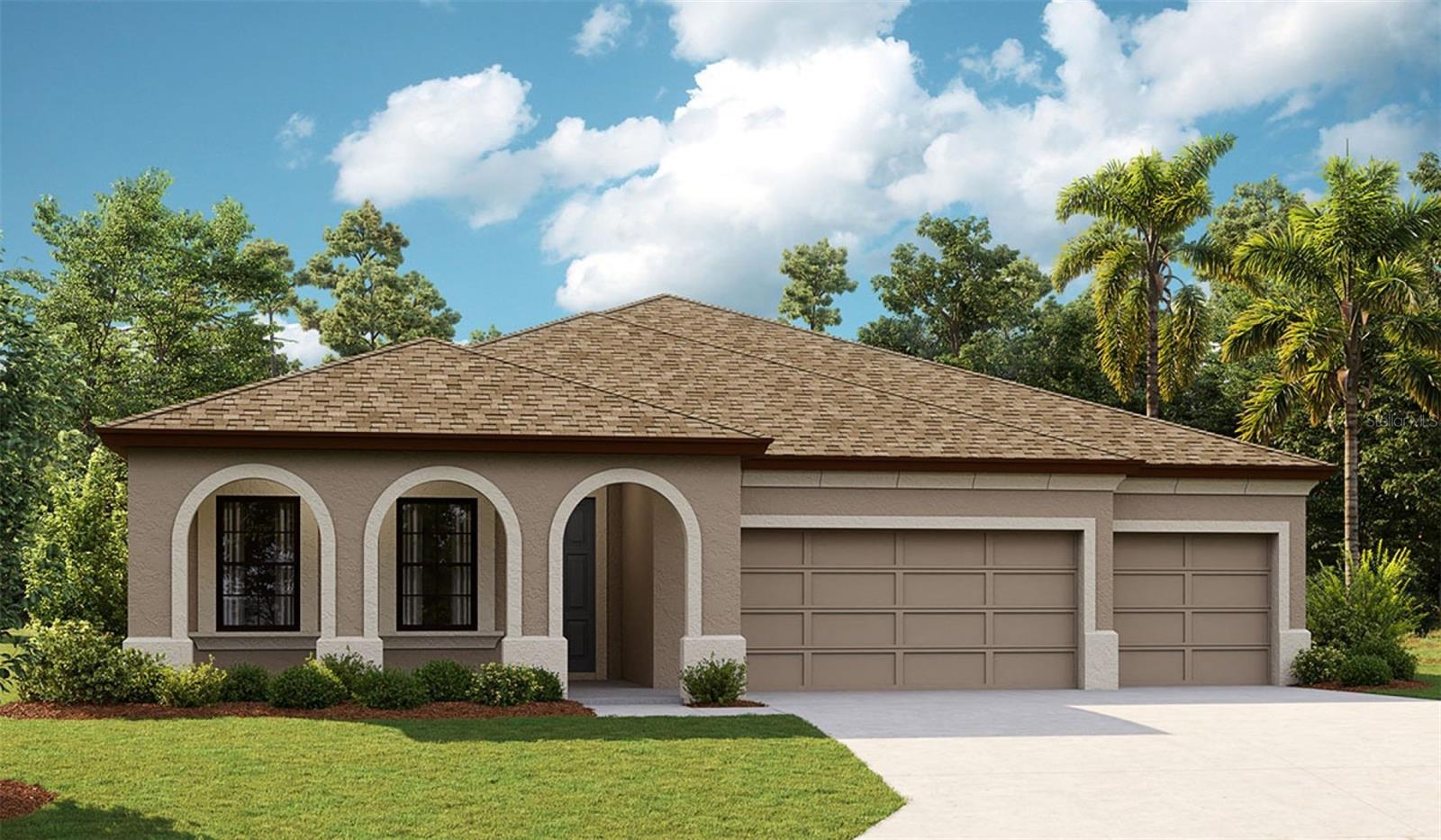 Under Construction. 1/23/2025
Listing Price amount for this Pending Sale includes Design and Structural Options.
Exterior image shown for illustrative purposes only and may differ from actual home.