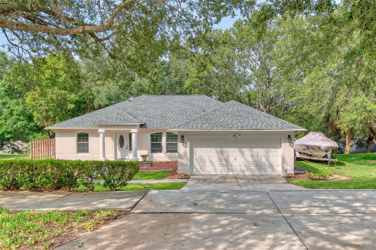 Get ready to call this slice of paradise yours!! This lovely and well-appointed home is nestled in the tranquil Oak Valley Community. NEW ROOF- 2022, HVAC-2019, HOT WATER HEATER-2019!! Featuring a functional split floor plan, this home features three bedrooms, two bathrooms, and laminate flooring throughout the main living areas. In the kitchen you'll find stainless steel appliances and beautifully updated cabinetry. The kitchen opens to the eat-in area and living room-- perfect for hosting and entertaining guests! The primary suite is a comfortable and welcoming retreat; the primary bath includes a garden tub, updated cabinetry, and walk-in shower. Outside you'll find the screened in back porch, fenced in yard, and patio area which will be the perfect space for your summer barbeques! Don't miss out on calling this home yours, call and schedule your private tour today!!