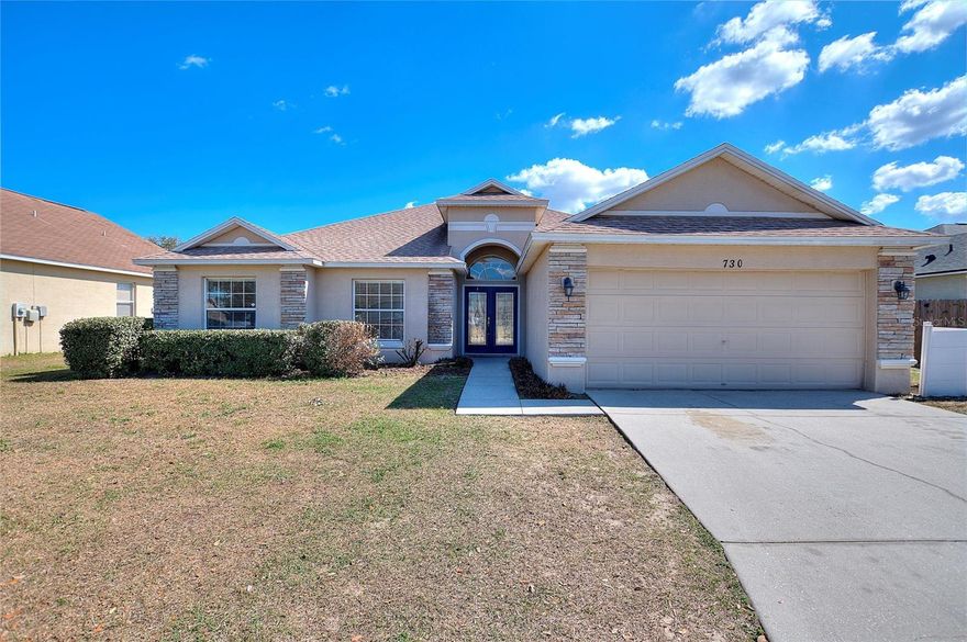 Freshly painted and move-in ready, this beautifully maintained home offers the perfect blend of style, comfort, and functionality. Tile flooring flows through the main living areas, while brand-new carpet adds warmth and comfort to the bedrooms.

The heart of the home features custom-built maple cabinetry, granite countertops in both the kitchen and bathrooms, and a full suite of GE stainless steel appliances, including a range, refrigerator, microwave, dishwasher, disposal, and ice maker. Solid surface counters and solid wood cabinets enhance both durability and elegance.

Designed with an open floorplan, this home boasts a spacious kitchen/family room combination with a dedicated eating space, ideal for entertaining and everyday living. Cathedral and vaulted ceilings create an airy, light-filled atmosphere, complemented by crown molding, ceiling fans, and stylish window treatments throughout.

The split-bedroom layout offers privacy and functionality, while walk-in closets provide generous storage. Additional highlights include a modern thermostat system and thoughtful architectural details that make this home as practical as it is beautiful.

This is a truly turnkey property that combines quality finishes with comfortable living—ready for you to call home.