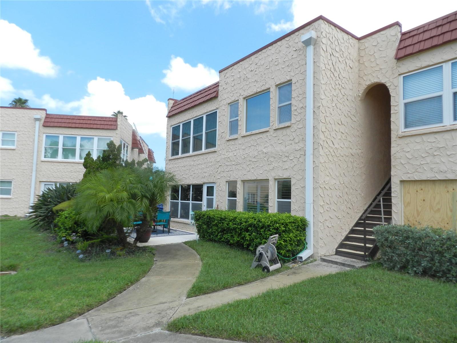 Completely updated 3 bedroom, 2 bath condo on the 1st floor. This end unit has been completely remodeled. Open kitchen with top line wood cabinets and solid surface counters. Stainless steel appliances, recessed lighting, breakfast bar and pantry. Spacious living room with plantation shutters throughout. Large master bedroom with a walk in closet, updated bath, vanity and shower. the two additional bedrooms have plenty of room and closet space. The dining room is light and bright with plenty of windows. Furnishings are negotiable. Threr are two covered parking spaces at your front door. This is one of three units that has its own private patio with a BBQ grill for entertaining, private parties and cookouts all just a few steps from the clubhouse and pool. The Gardens is Seminoles "Best Kept Secret. Resort style living at an affordable price. Located close to shopping, dining, medical, banking and a short drive to the Gulf Beaches. St Pete/Clearwater International Airport is approximately 20 minutes away and Tampa International Airport is approximately 25 minutes. The Seminole City Entertainment Center is a short distance from the Gardens. The Gardens offers a clubhouse with a kitchen, pool, pool table, laundry facilities, shuffelboard, tennis pickelball and bike racks. A great place to call home or as a vacation retreat. All room dimensions have been estimated. Buyer should measure rooms for exact sizes and verify all printed material herein.