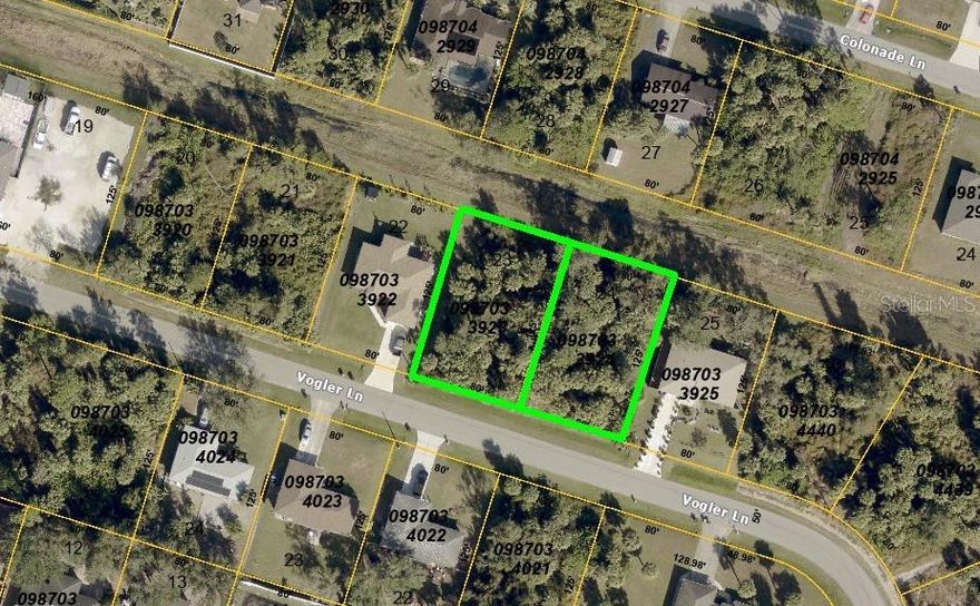 Double lot property in the central part of North Port. 160x125 combined size. Flood zone X, convenient central location between Sumter Blvd and Toledo Blade Blvd exits to I-75, new homes are being built all around this area. No HOA, no CDD. Just over 3 miles to Cocoplum shopping area, little over 4 miles to I-75. Local beaches are approximately 30 minutes away. Invest in your dream today!